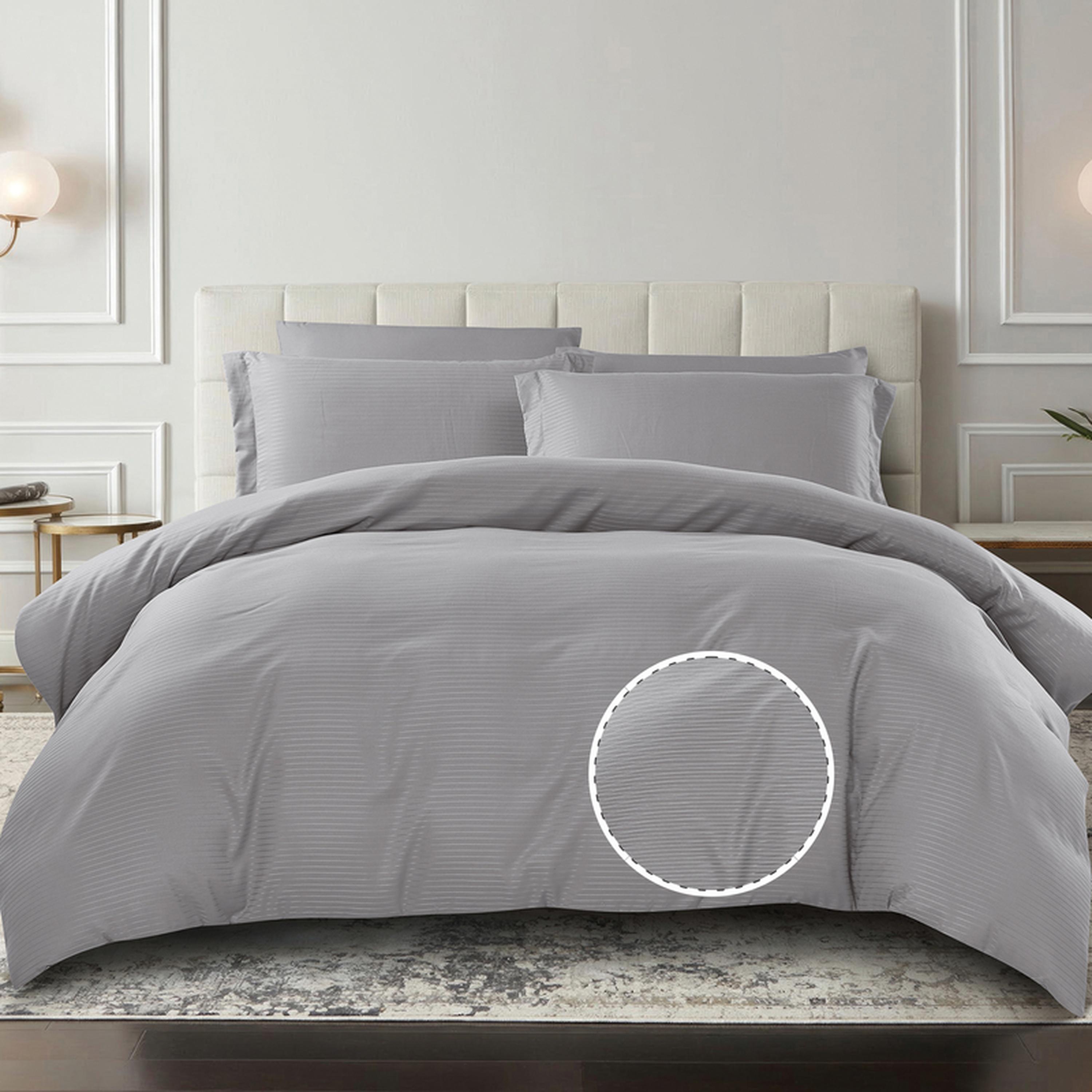 طقم غطاء لحاف كينج مخطط 6 قطع من دونتيلا - 260×240 سم-household-bedding-duvetandcovers-duvetcovers-image-36