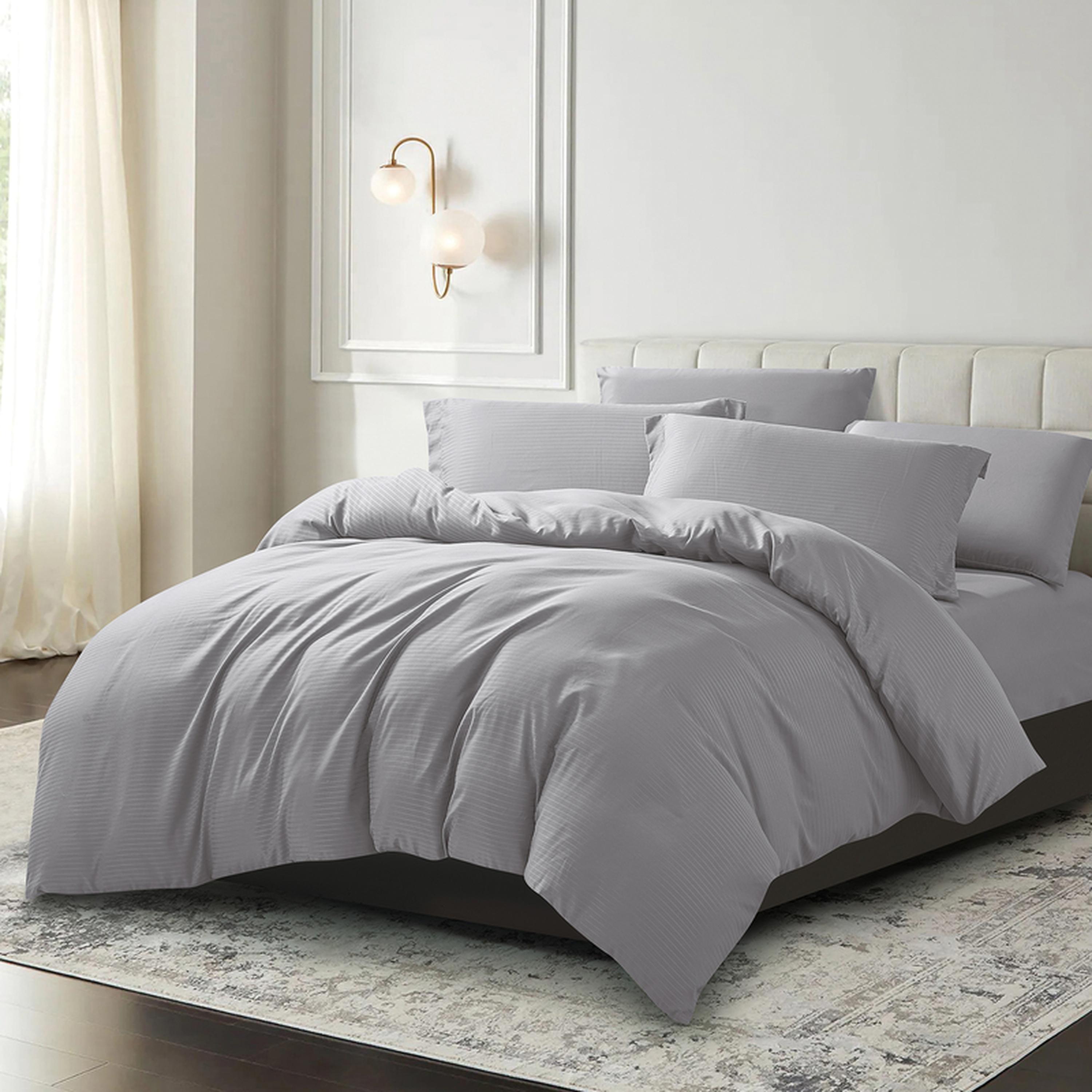طقم غطاء لحاف كينج مخطط 6 قطع من دونتيلا - 260×240 سم-household-bedding-duvetandcovers-duvetcovers-image-37