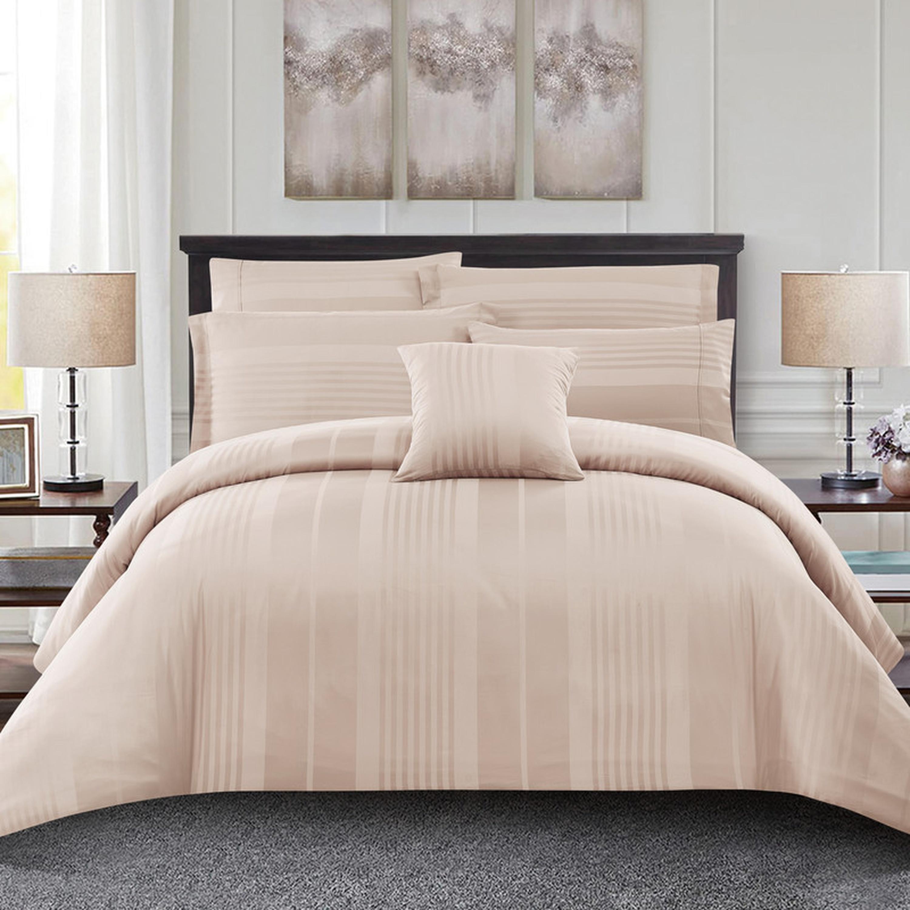 طقم لحاف كينج مخطط 6 قطع من دونتيلا - 240×260 سم-household-bedding-duvetandcovers-duvetcovers-image-43