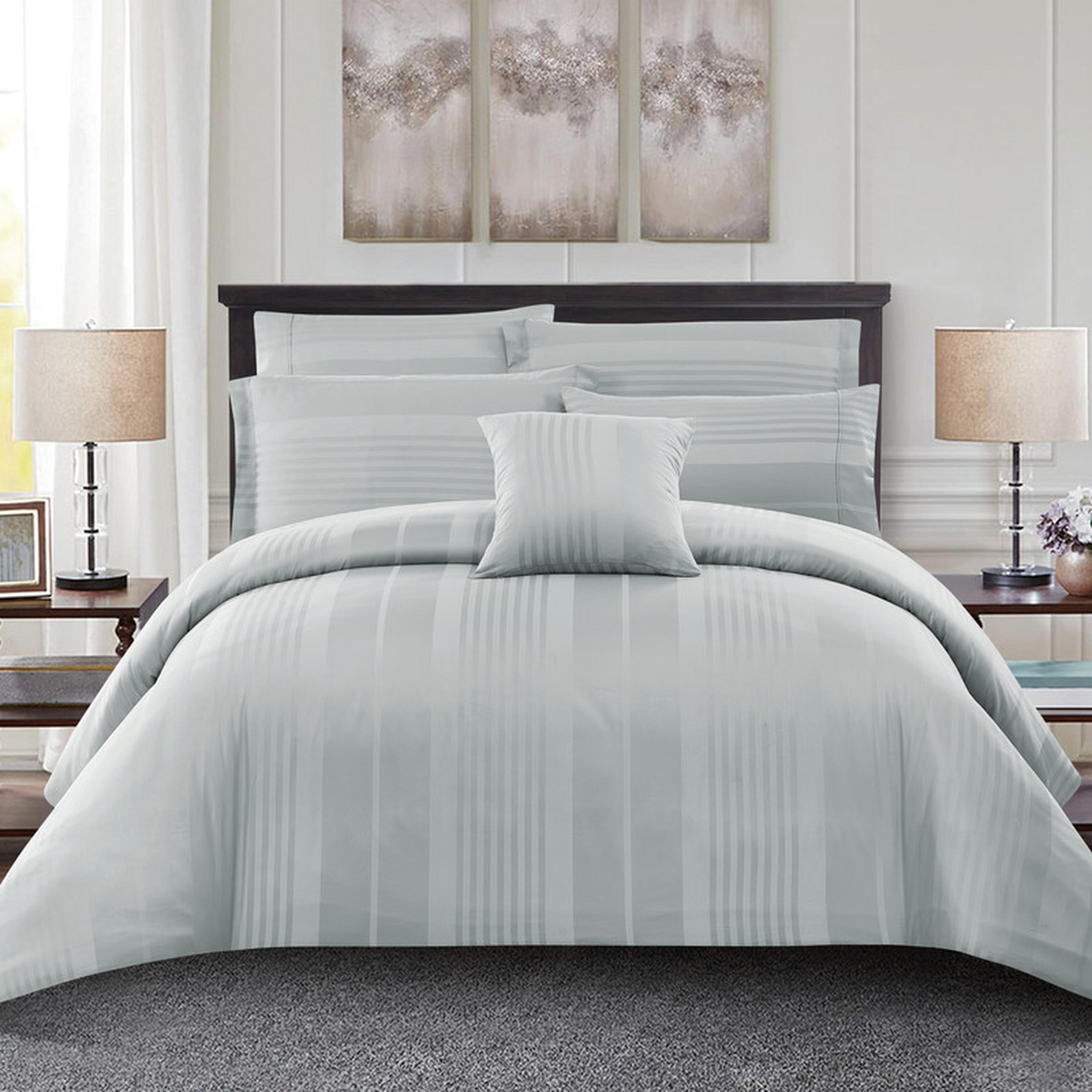 طقم لحاف كينج مخطط 6 قطع من دونتيلا - 240×260 سم-household-bedding-duvetandcovers-duvetcovers-image-57
