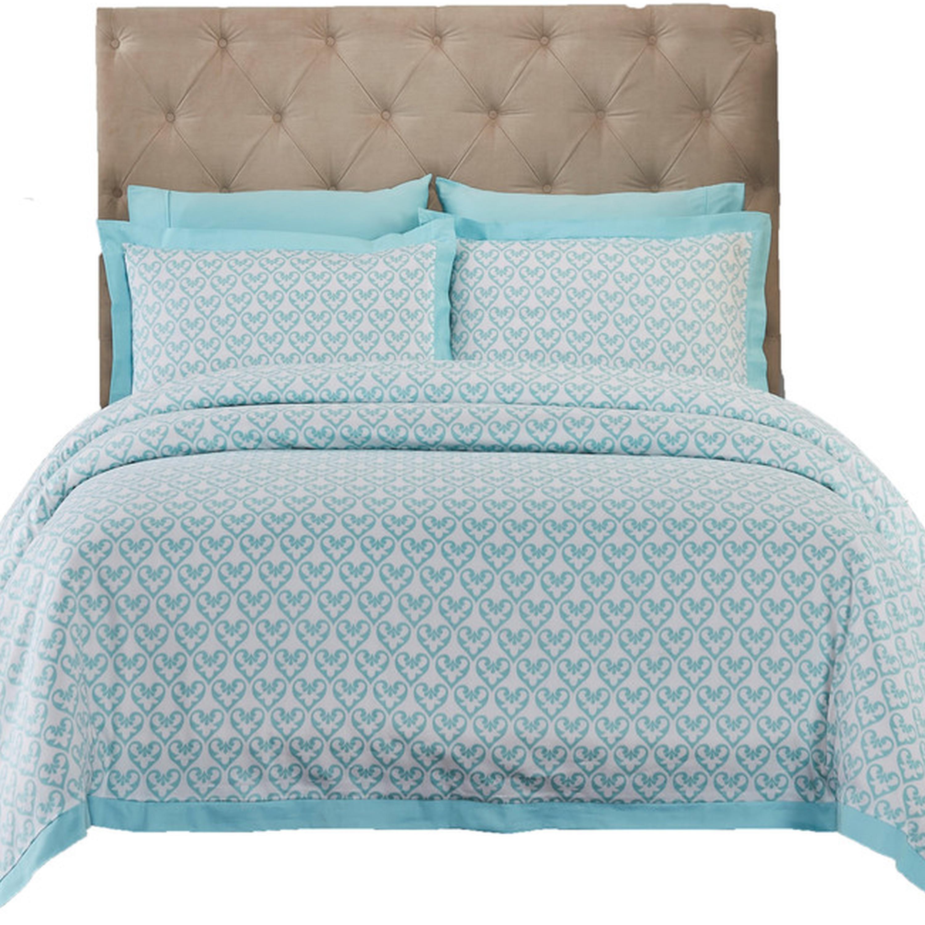 Printed 3-Piece 300 Thread Count King Duvet Cover Set - 240x260 cms-household-bedding-duvetandcovers-duvetcovers-image-1