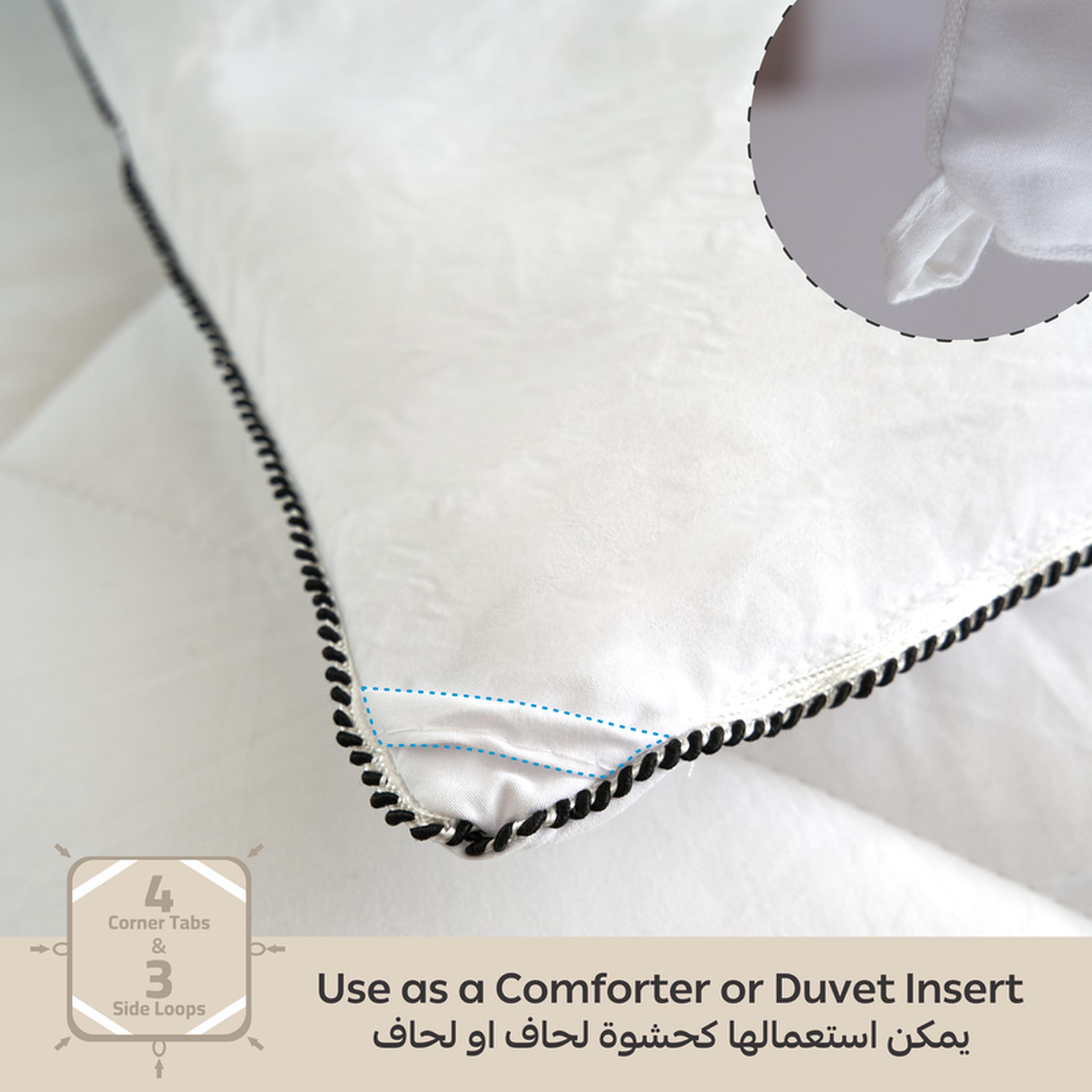Quilted Down Alternative Queen Duvet Insert - 180x230 cms-household-bedding-duvetandcovers-duvets-image-5