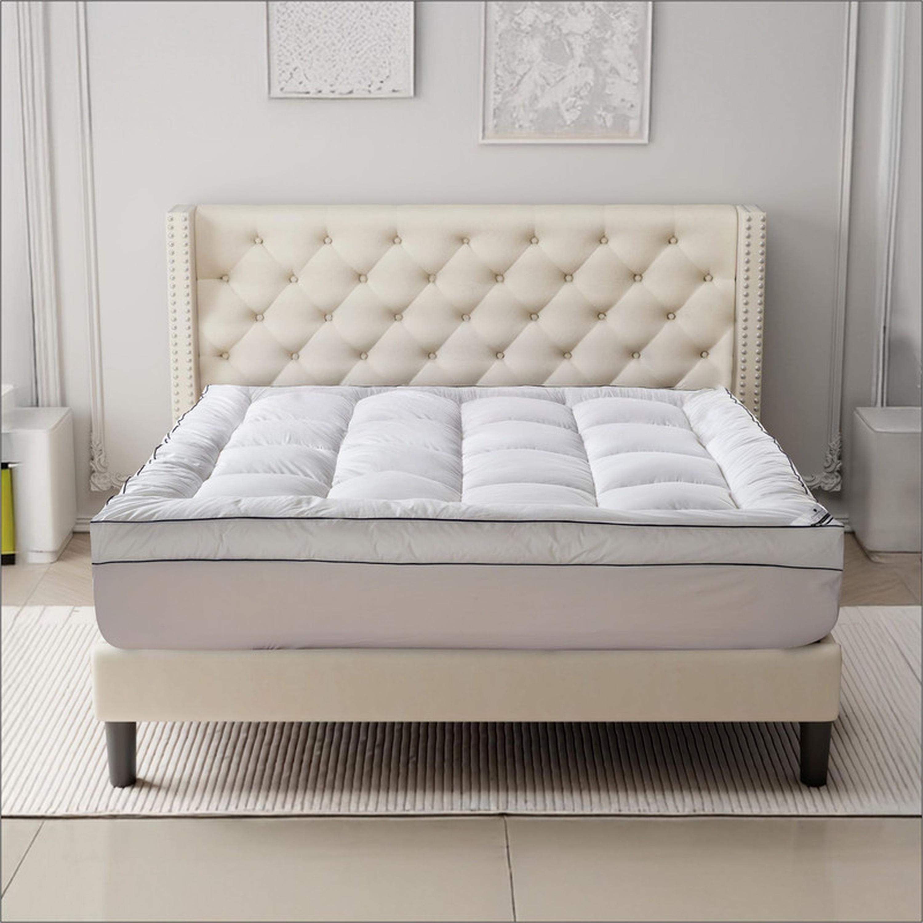 لبادة مرتبة فندقية توين قطن بوزن 1500 جرام لكل متر مربع من دونتيلا - 120x200+14 سم-household-bedding-mattresstoppersandprotectors-mattresstoppers-image-1