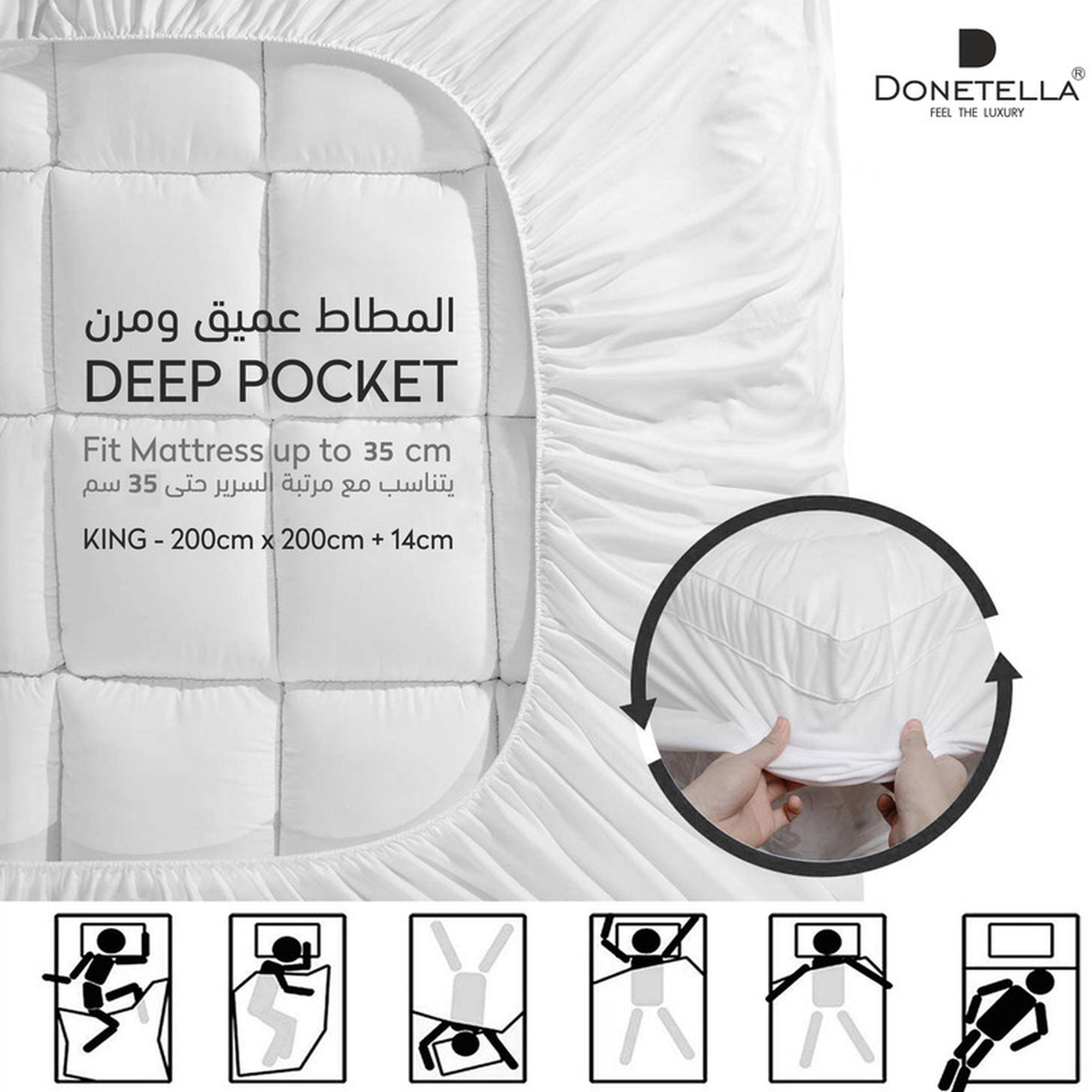 Hotel 1550GSM Cotton King Mattress Topper - 200x200+14 cms-household-bedding-mattresstoppersandprotectors-mattresstoppers-image-3
