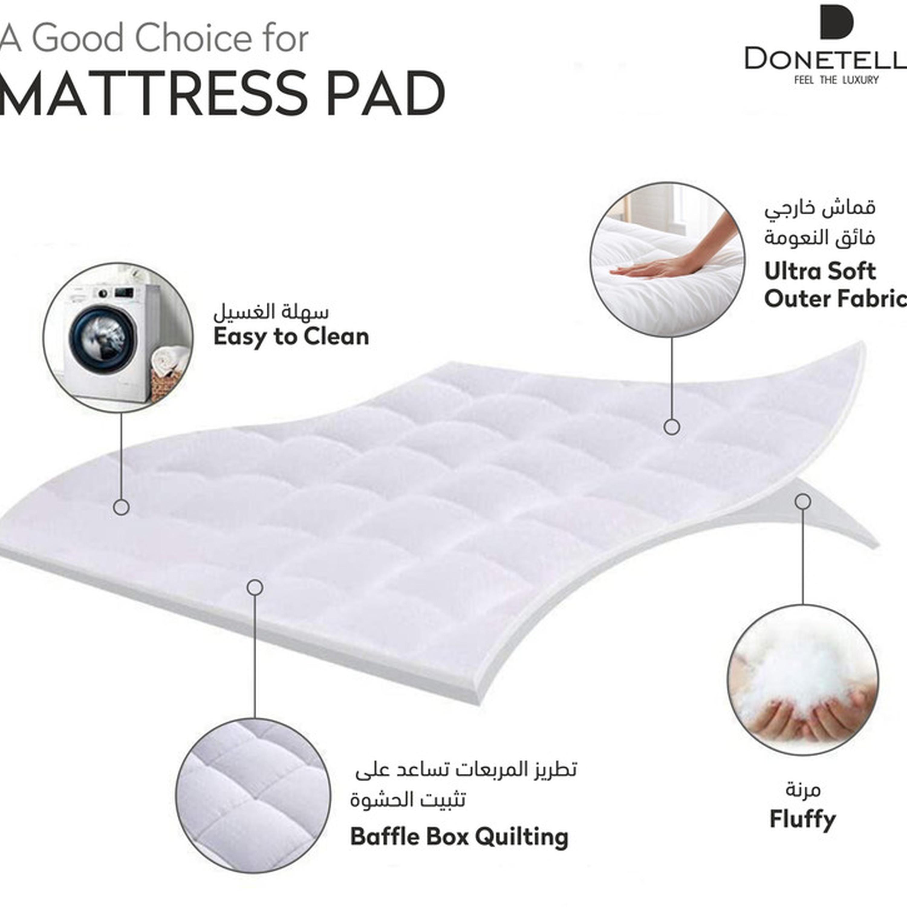 Hotel 1500GSM Microfiber King Mattress Topper - 200x200+14 cms-household-bedding-mattresstoppersandprotectors-mattresstoppers-image-3