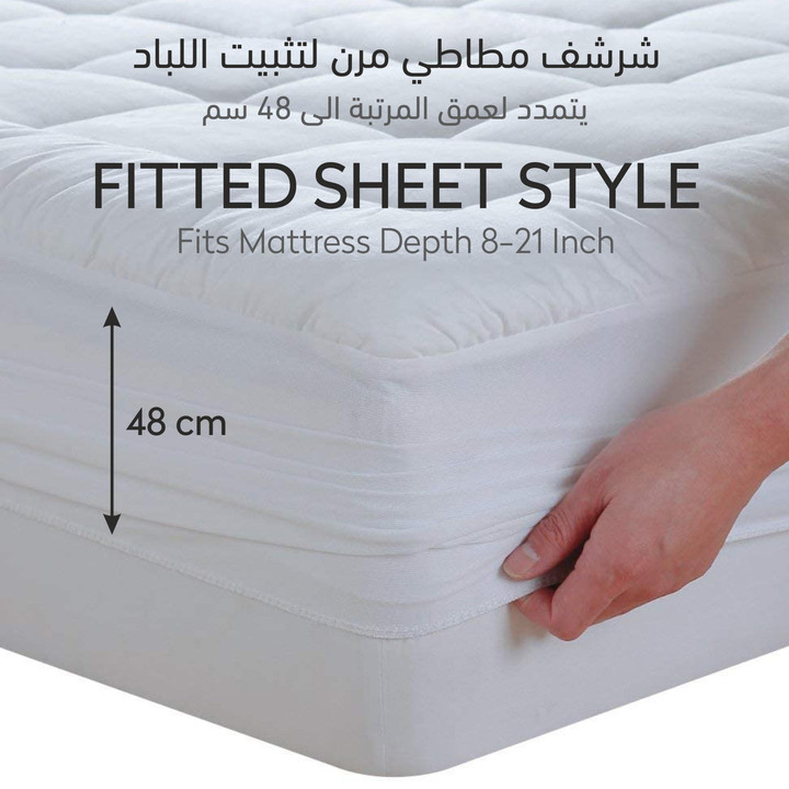 Hotel 1500GSM Microfiber King Mattress Topper - 200x200+14 cms-household-bedding-mattresstoppersandprotectors-mattresstoppers-image-6