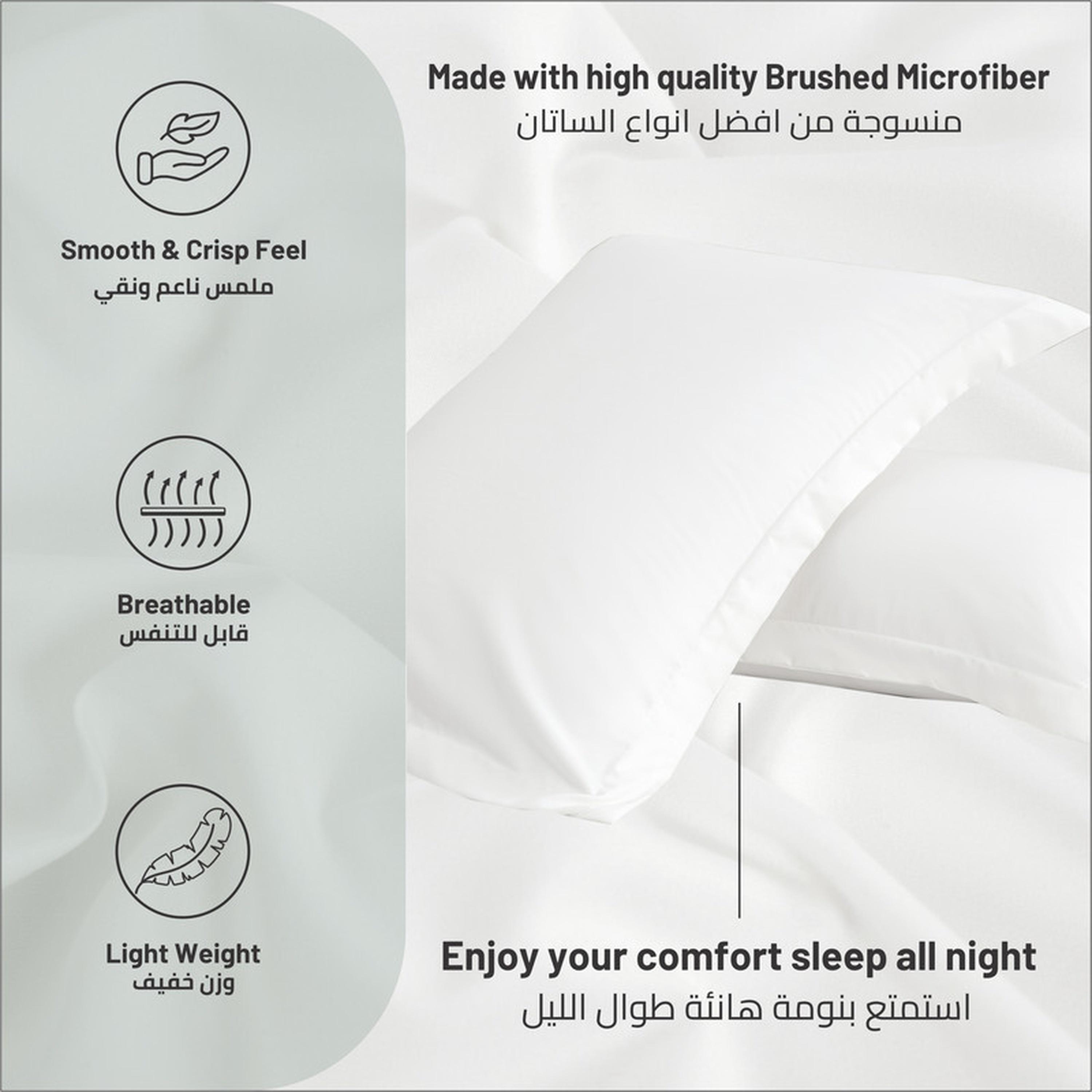 Microfibre 2-Piece Pillowcase Set - 50x75 cms-household-bedding-sheetsandpillowcases-pillowcases-image-6