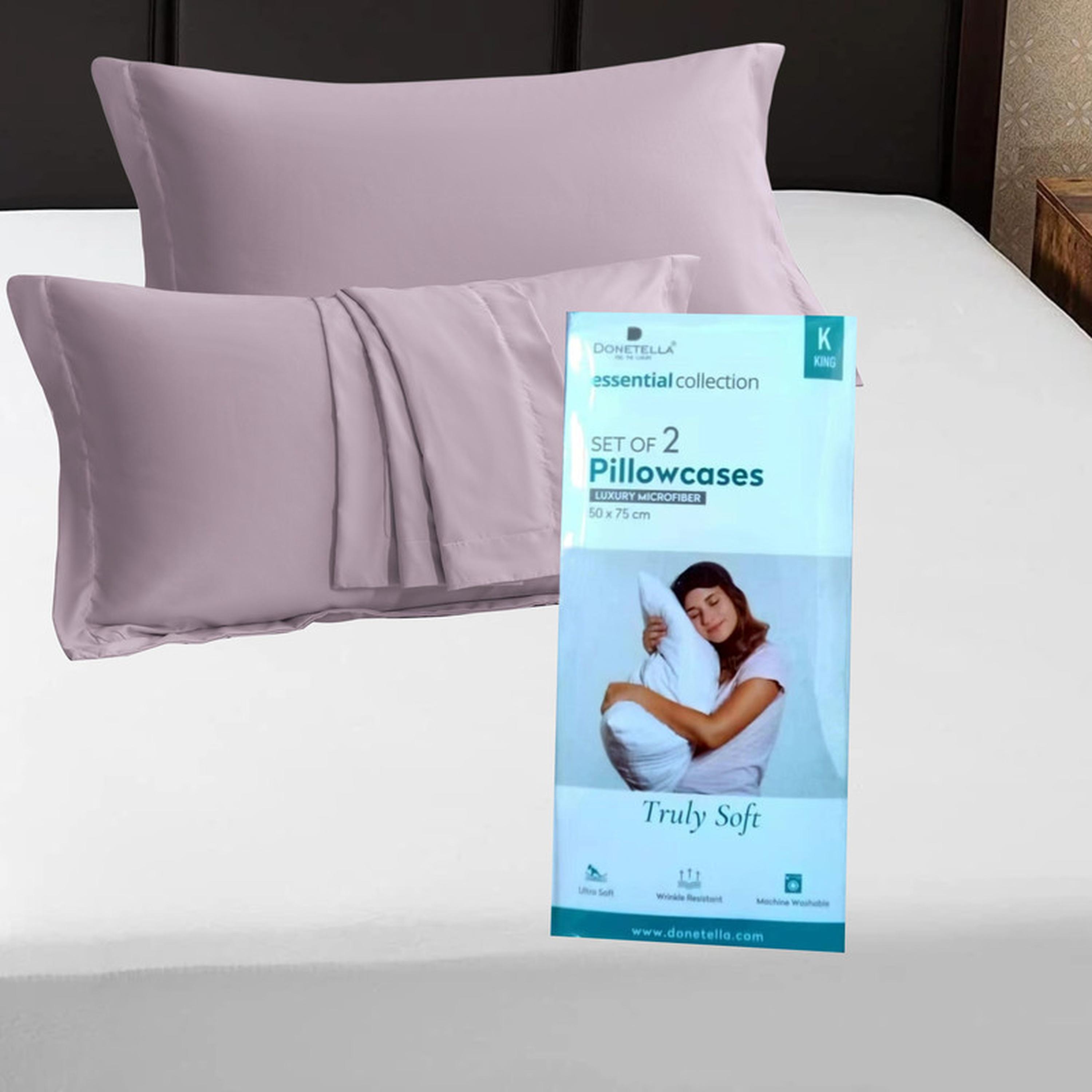 طقم أغطية وسائد من الألياف الدقيقة قطعتين من دونتيلا - 50x75 سم-household-bedding-sheetsandpillowcases-pillowcases-image-5