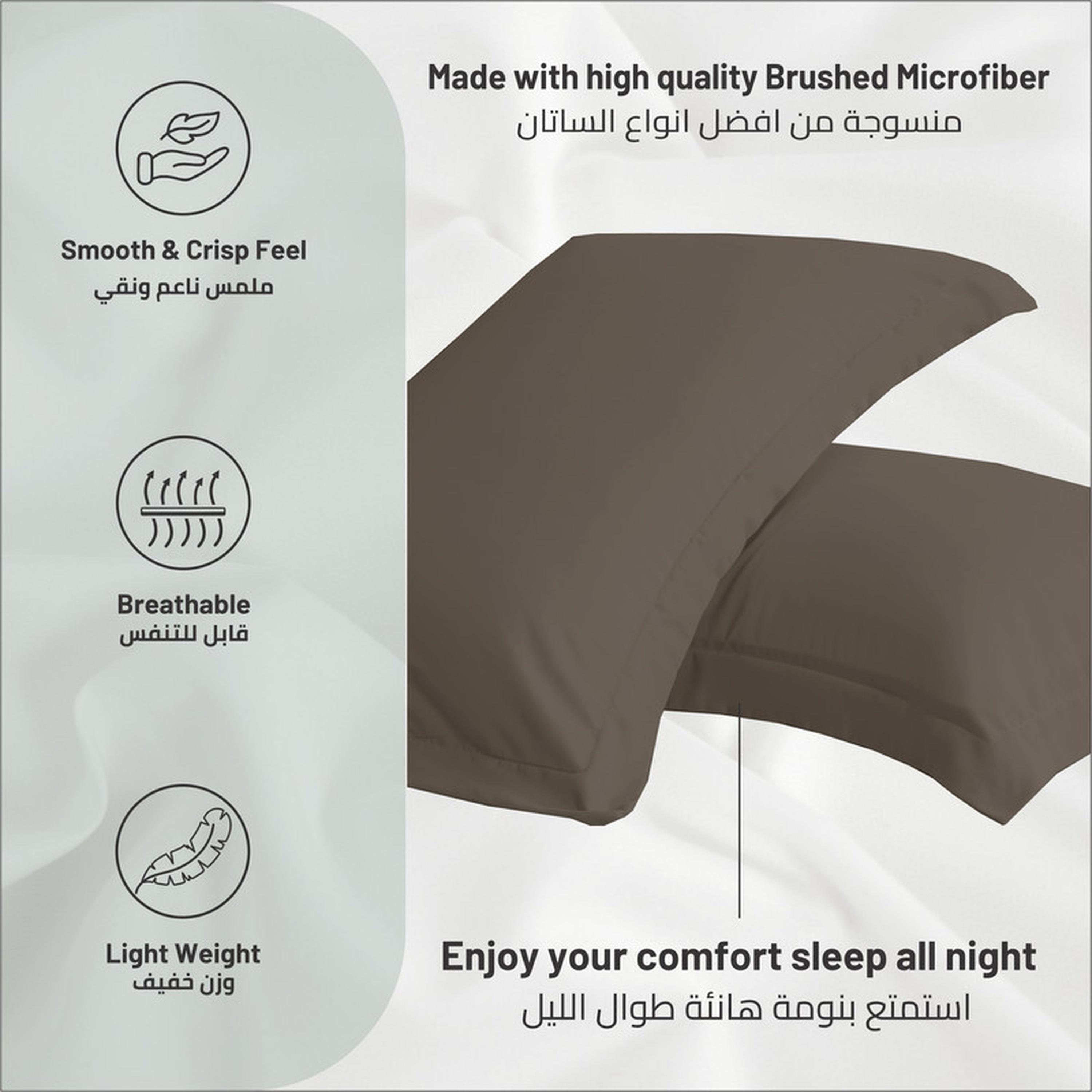 Microfibre 2-Piece Pillowcase Set - 50x75 cms-household-bedding-sheetsandpillowcases-pillowcases-image-6