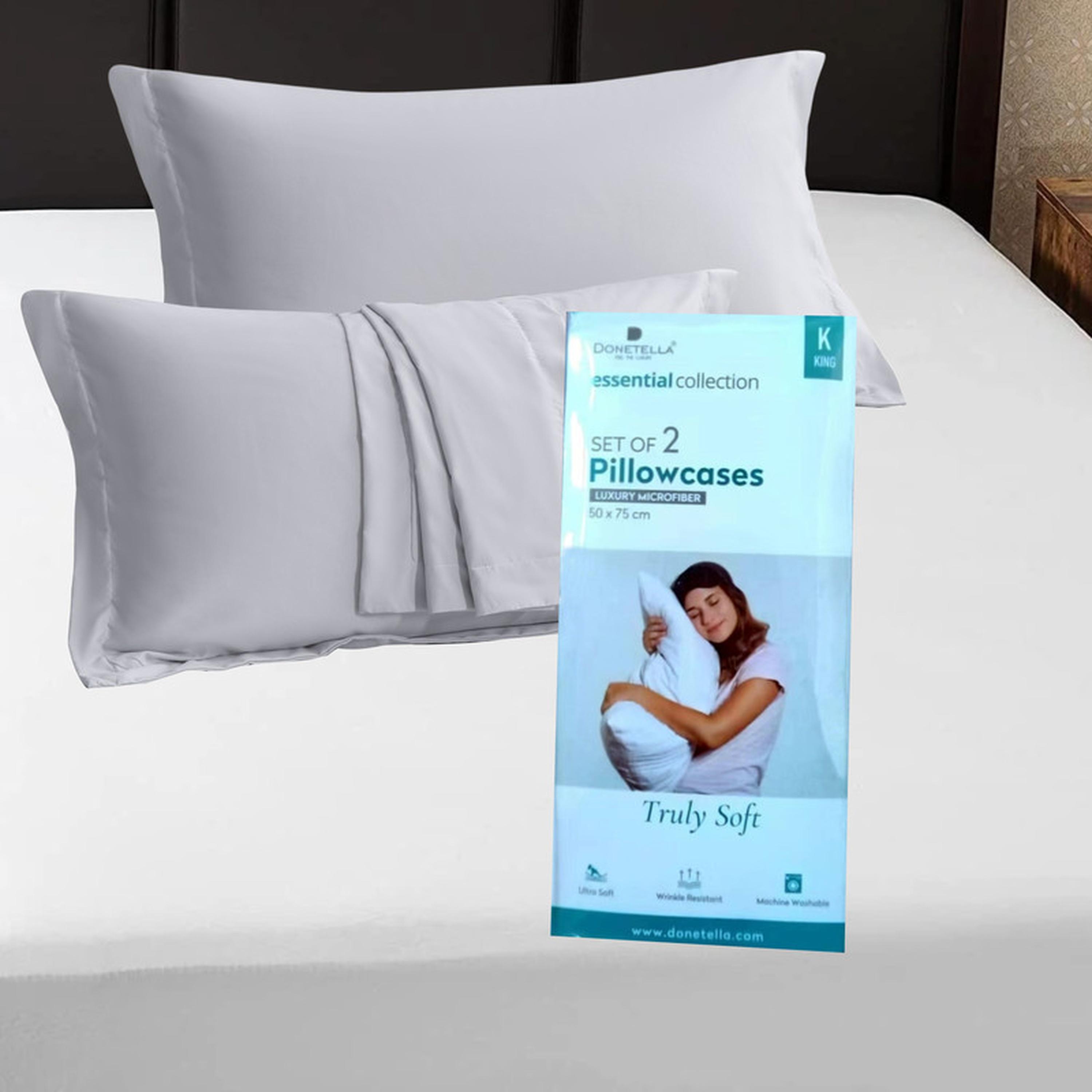 طقم أغطية وسائد من الألياف الدقيقة قطعتين من دونتيلا - 50x75 سم-household-bedding-sheetsandpillowcases-pillowcases-image-5