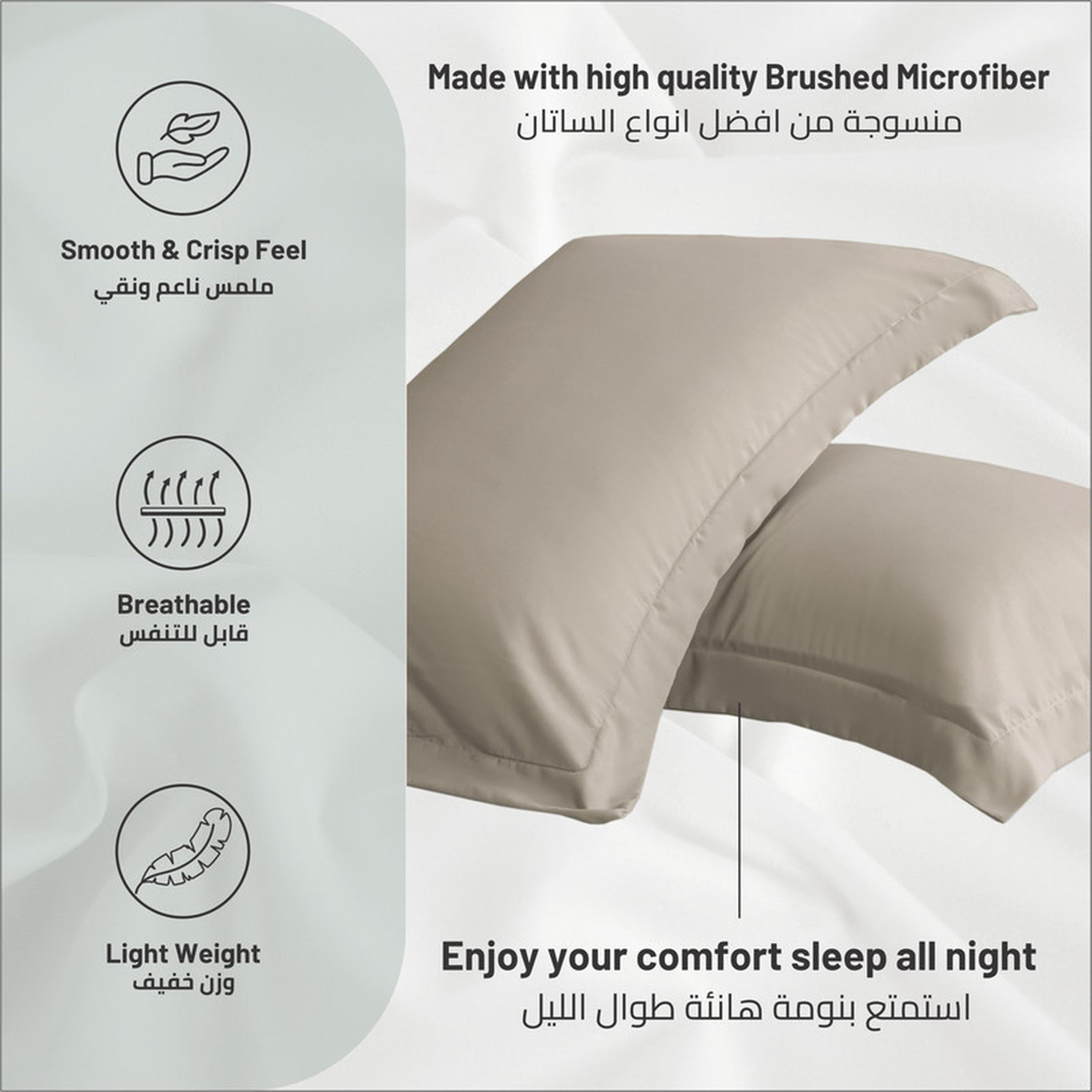 Microfibre 2-Piece Pillowcase Set - 50x75 cms-household-bedding-sheetsandpillowcases-pillowcases-image-6