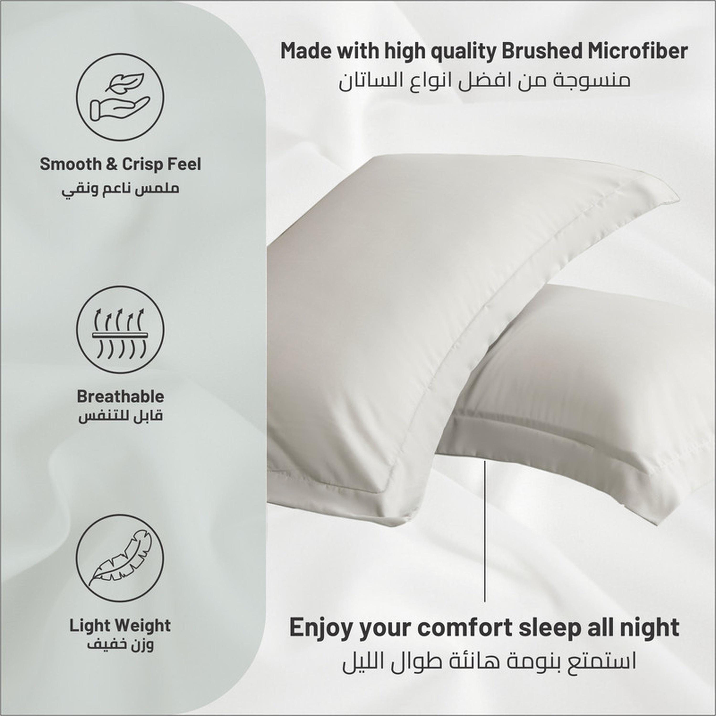 Microfibre 2-Piece Pillowcase Set - 50x75 cms-household-bedding-sheetsandpillowcases-pillowcases-image-6