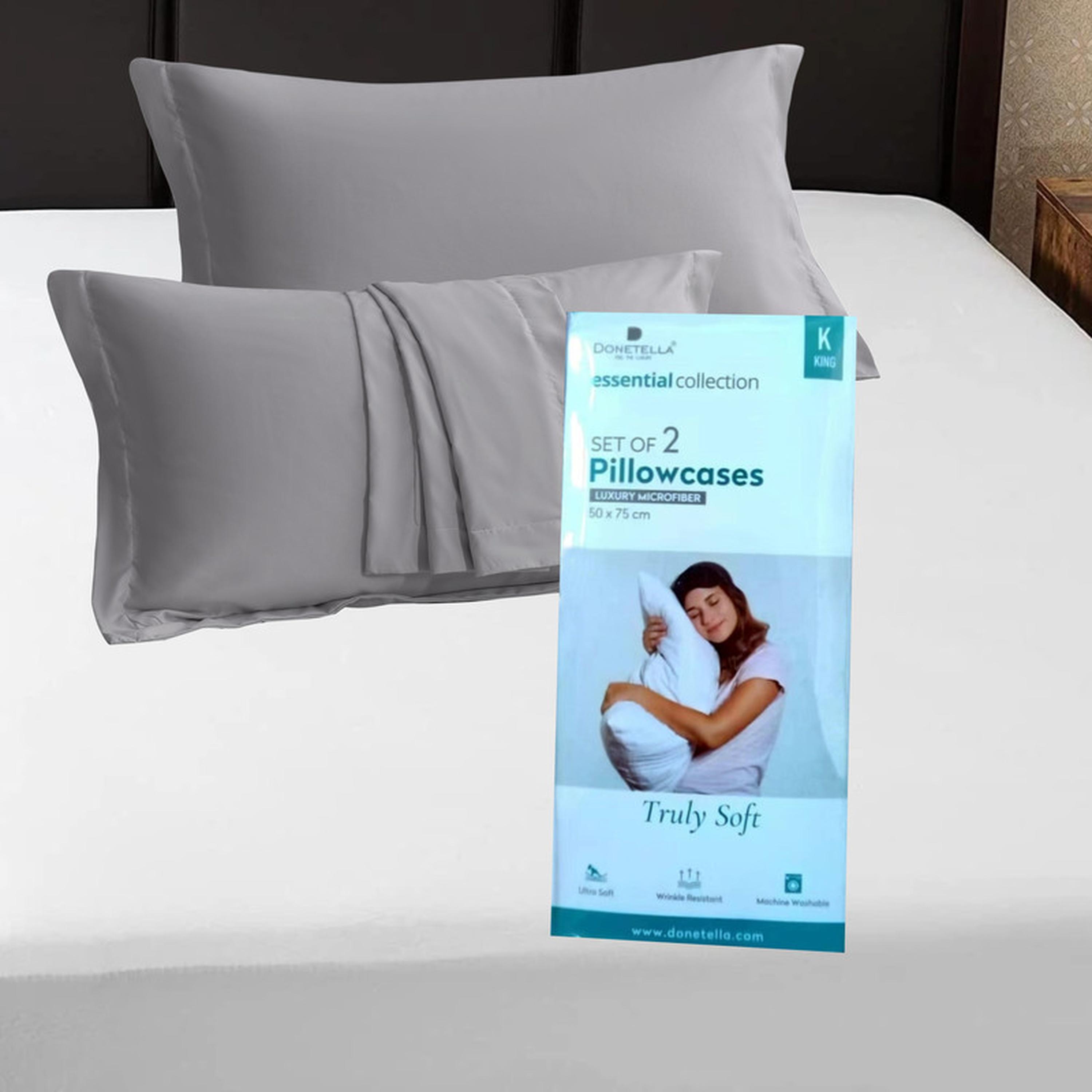 Microfibre 2-Piece Pillowcase Set - 50x75 cms-household-bedding-sheetsandpillowcases-pillowcases-image-5