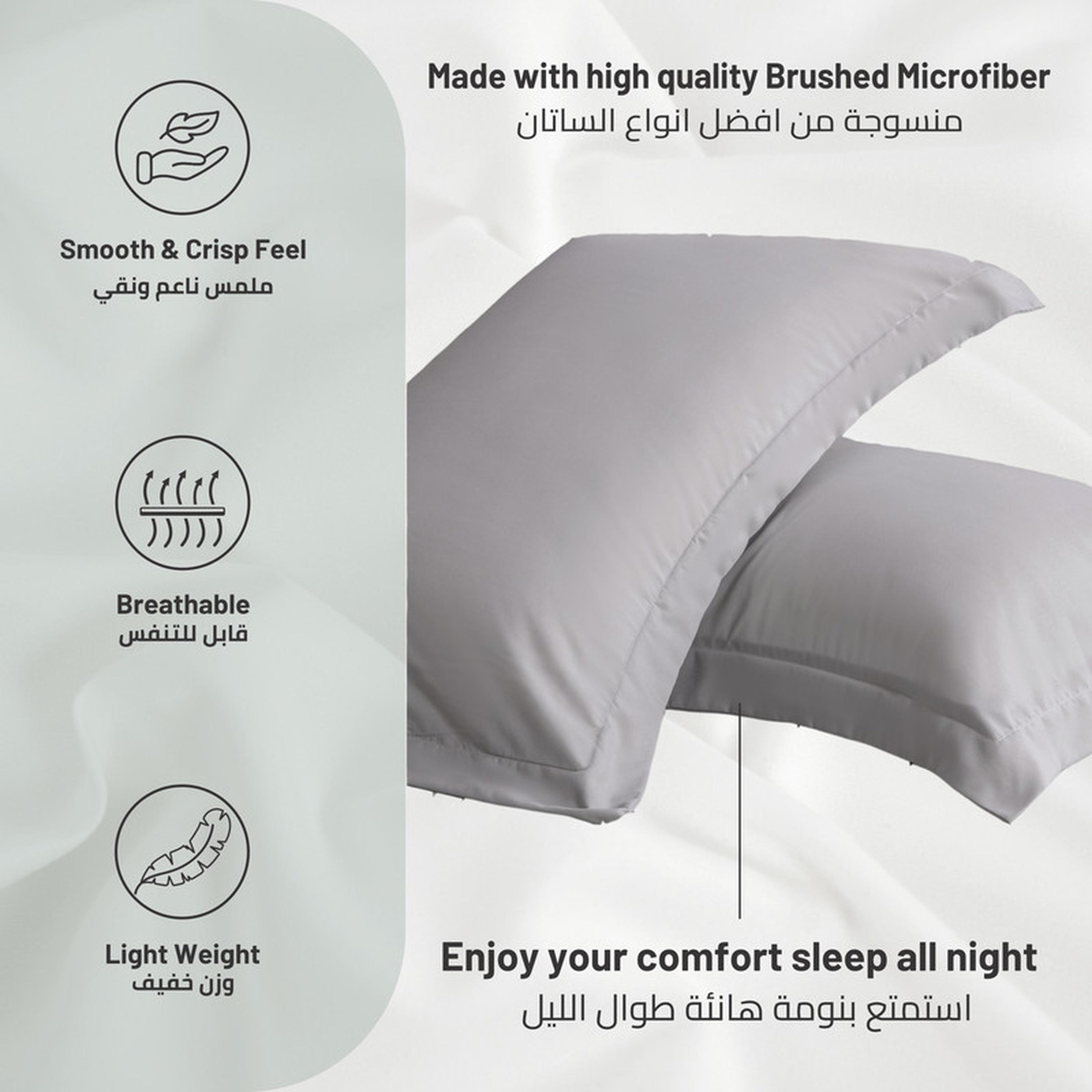 Microfibre 2-Piece Pillowcase Set - 50x75 cms-household-bedding-sheetsandpillowcases-pillowcases-image-6