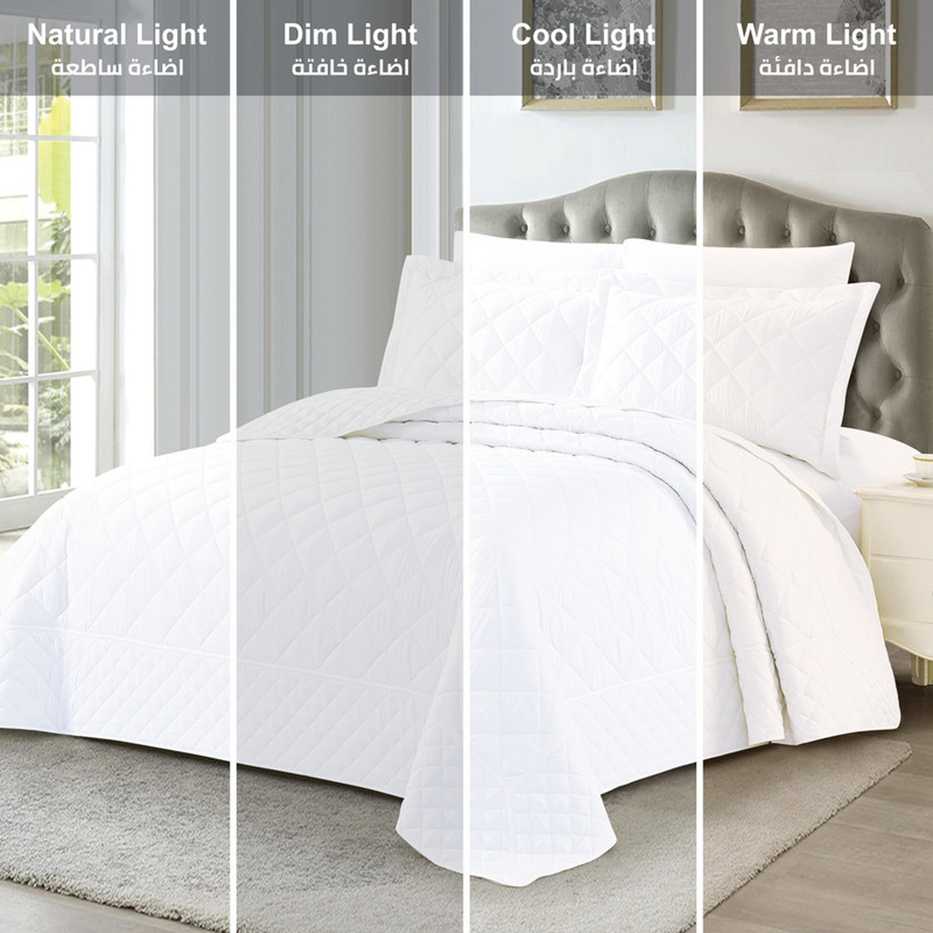 Diamond Quilted 6-Piece King Bedding Set - 240x260 cms-household-bedding-comfortersandbedspreads-comforters-image-6