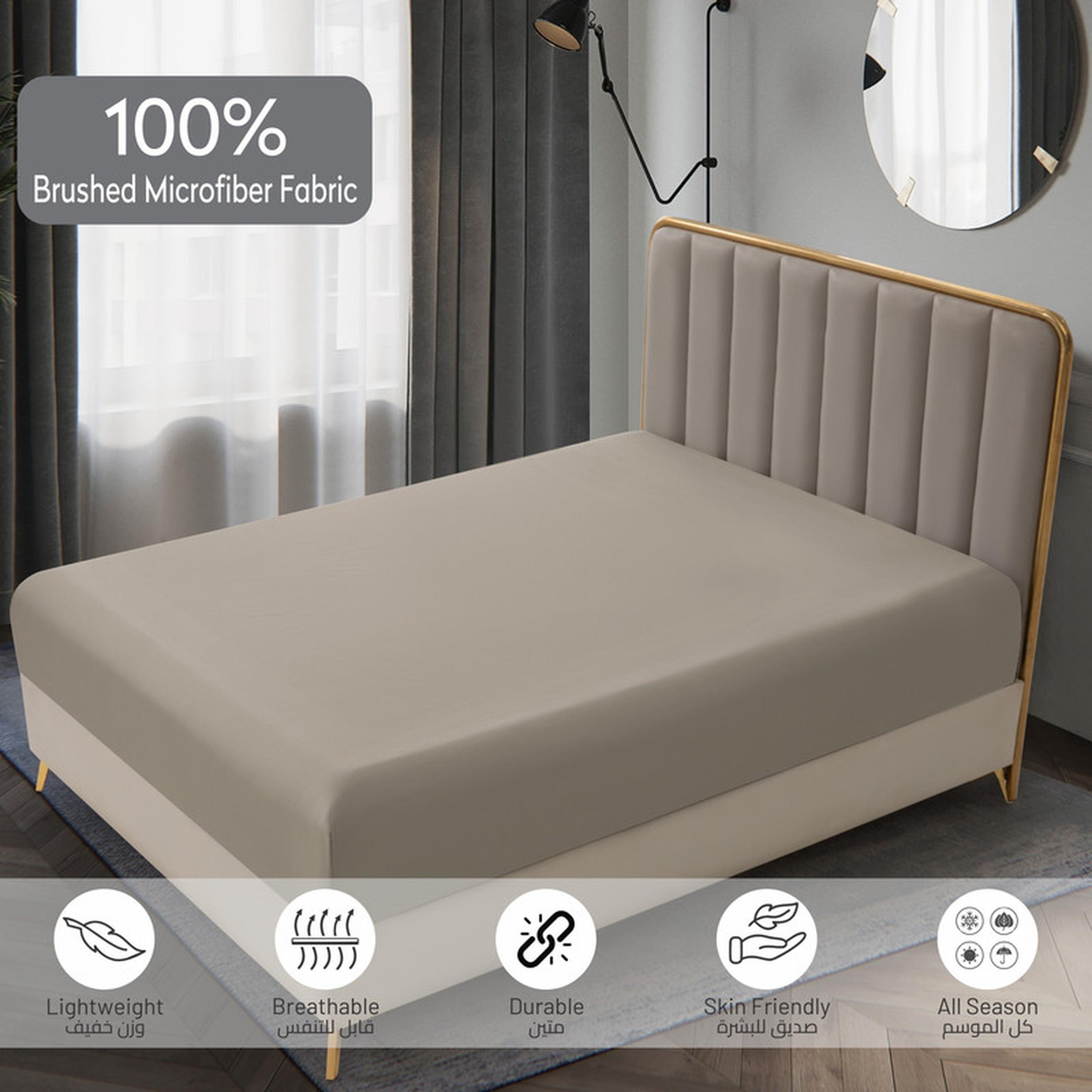 Solid 3-Piece King Fitted Sheet Set - 180x200 cms-household-bedding-sheetsandpillowcases-fittedsheets-image-12