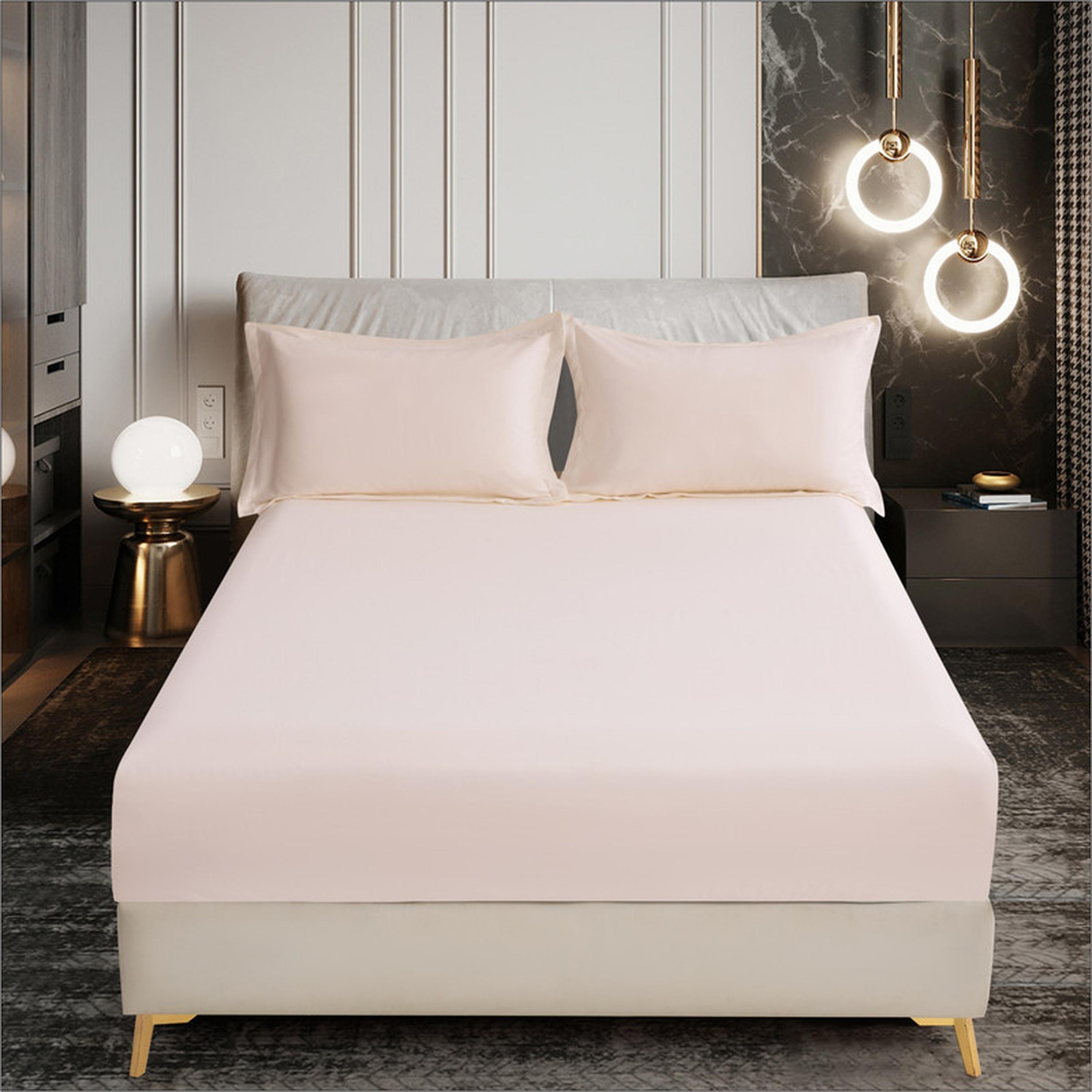 Solid 3-Piece King Fitted Sheet Set - 180x200 cms-household-bedding-sheetsandpillowcases-fittedsheets-image-71