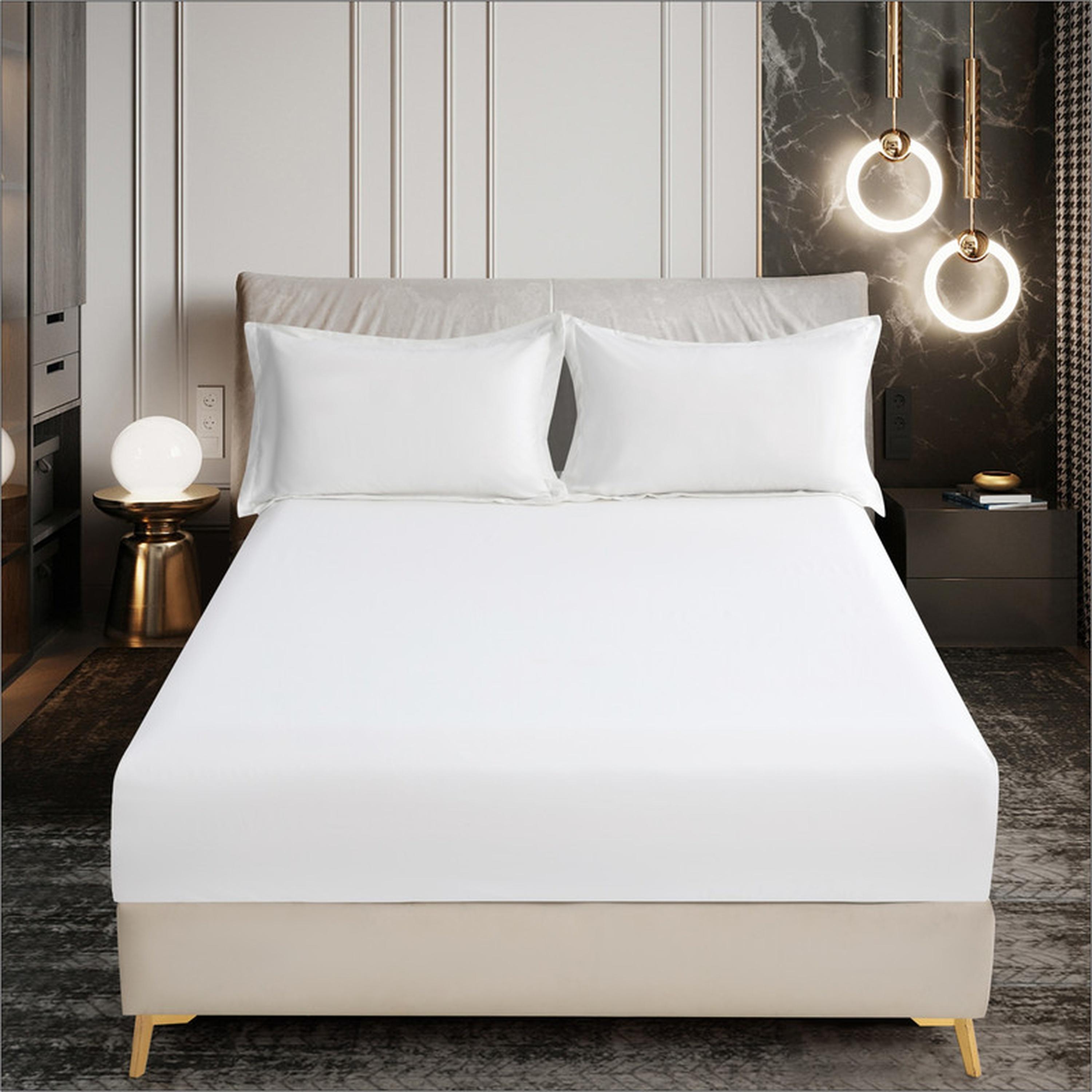 Deep Pocket 2-Piece Single Fitted Sheet Set - 90x190 cms-household-bedding-sheetsandpillowcases-fittedsheets-image-1