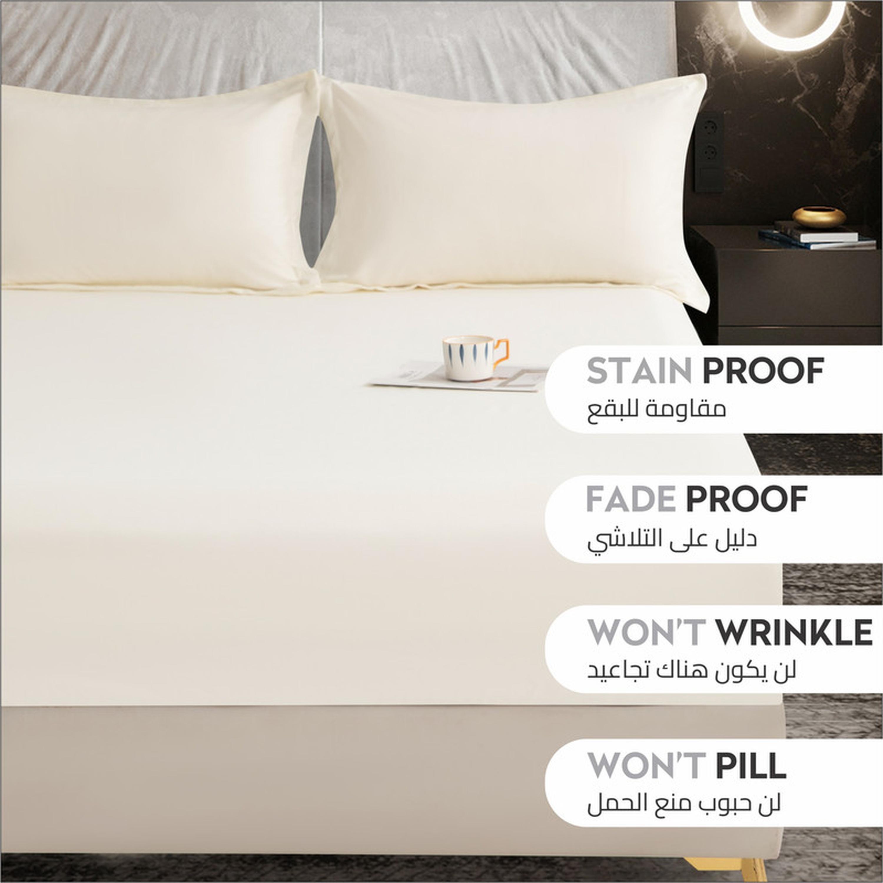 Deep Pocket 2-Piece Single Fitted Sheet Set - 90x190 cms-household-bedding-sheetsandpillowcases-fittedsheets-image-4