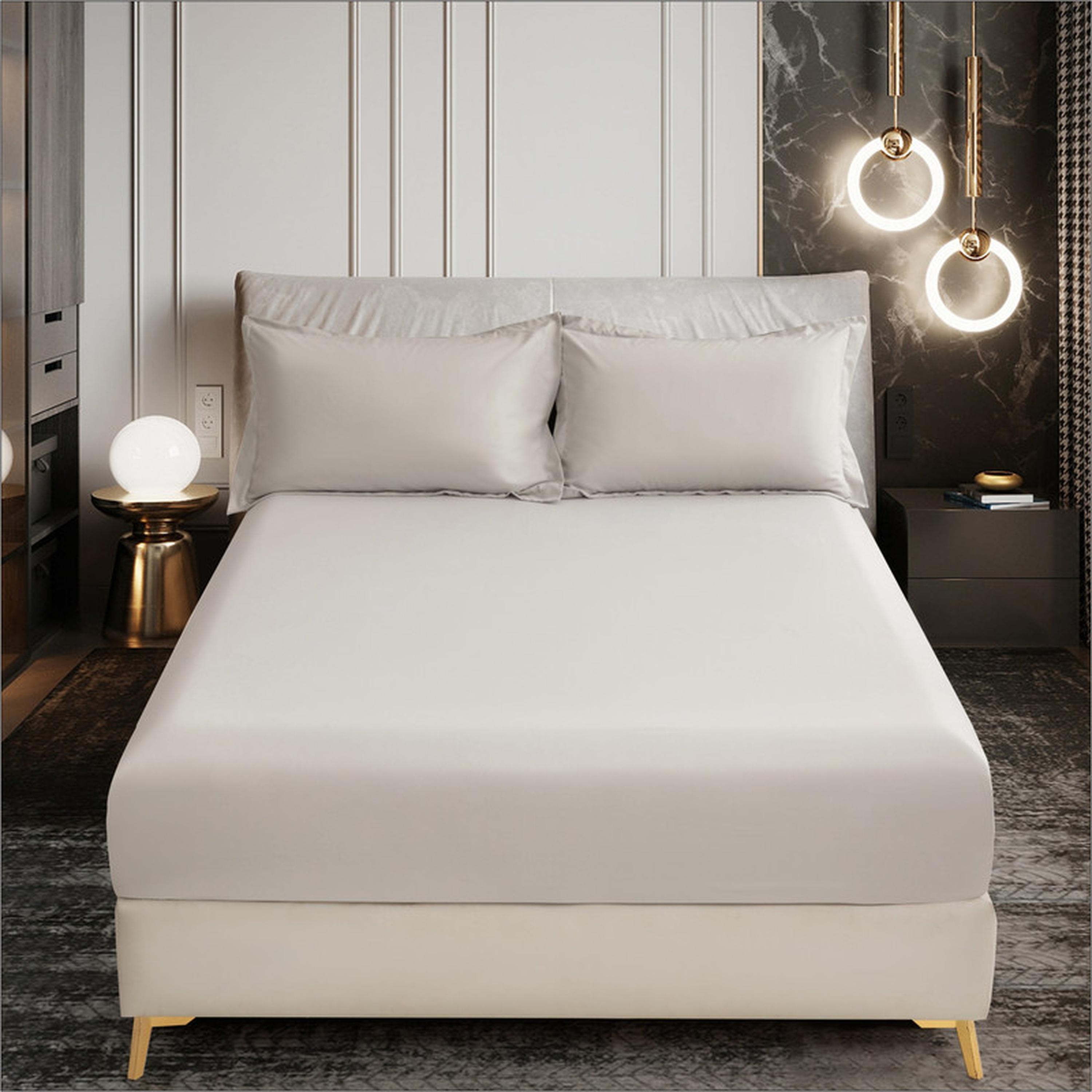 Deep Pocket 2-Piece Single Fitted Sheet Set - 90x190 cms-household-bedding-sheetsandpillowcases-fittedsheets-image-1