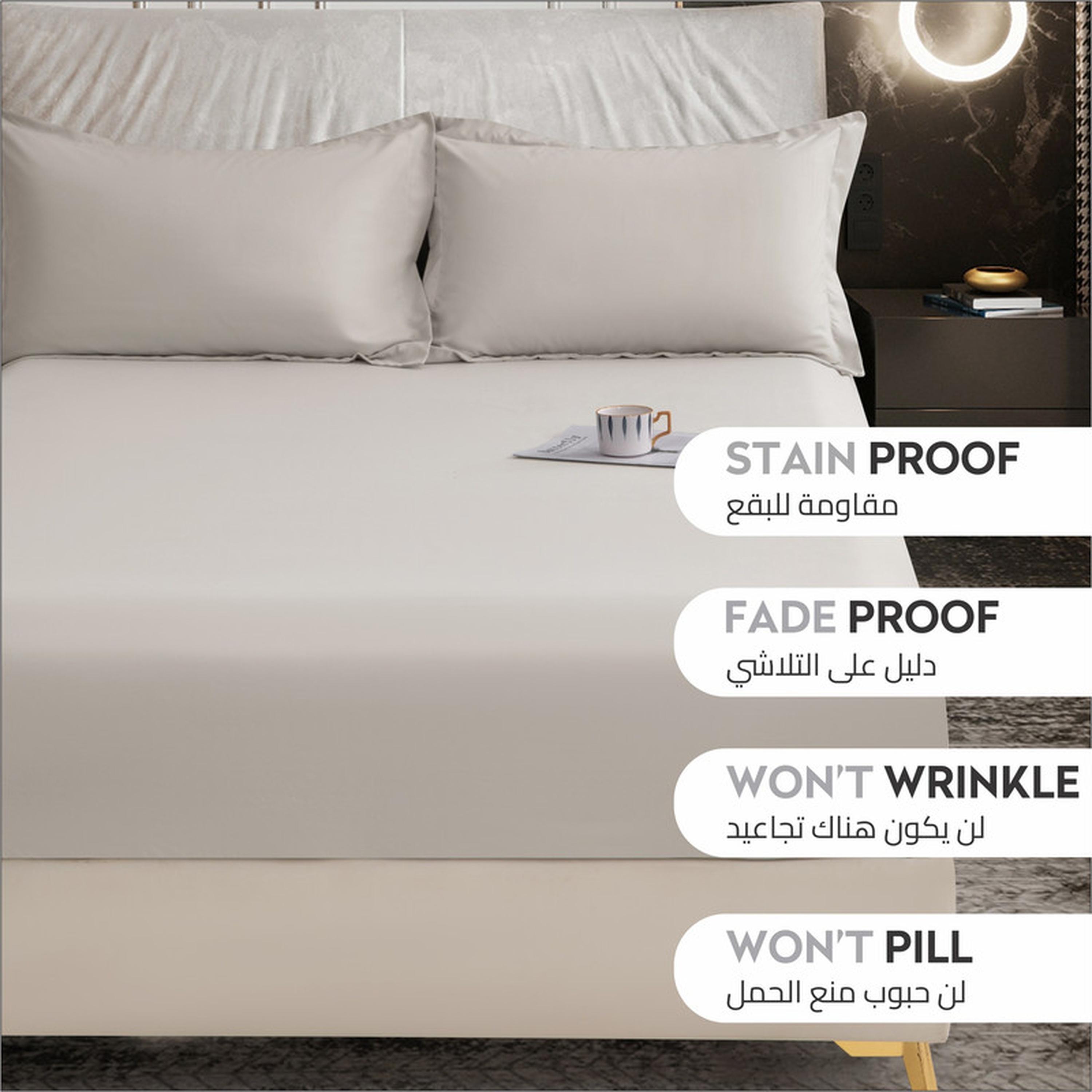 Deep Pocket 2-Piece Single Fitted Sheet Set - 90x190 cms-household-bedding-sheetsandpillowcases-fittedsheets-image-4