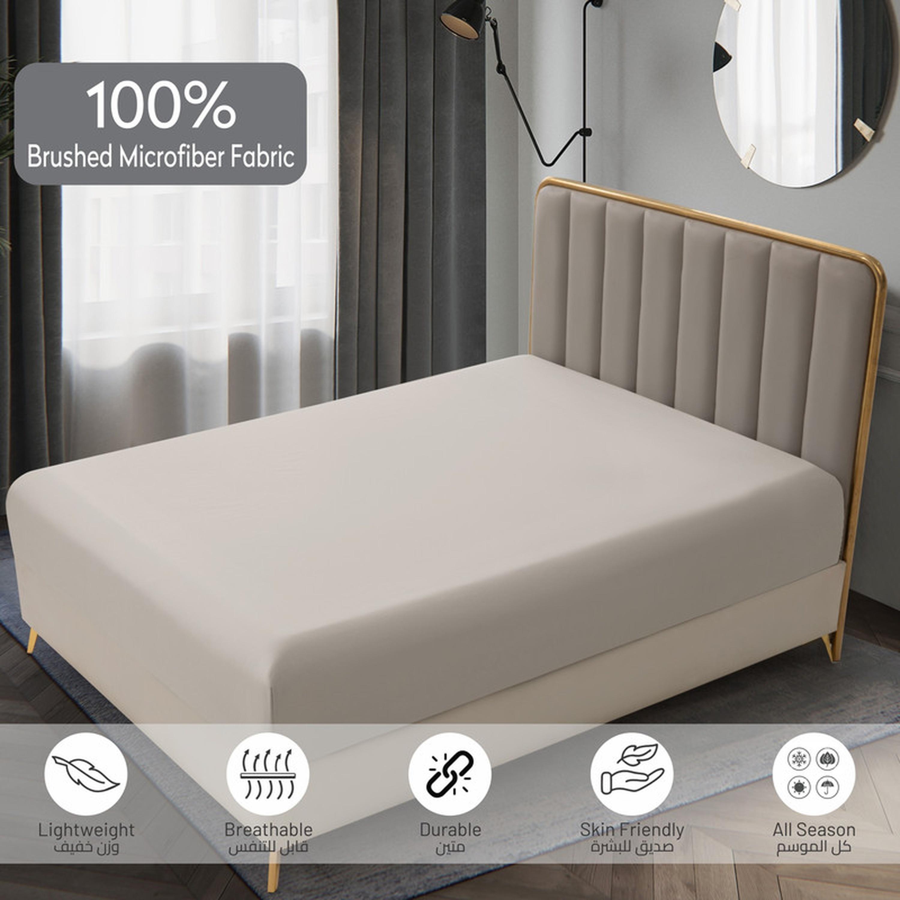 Deep Pocket 2-Piece Single Fitted Sheet Set - 90x190 cms-household-bedding-sheetsandpillowcases-fittedsheets-image-5