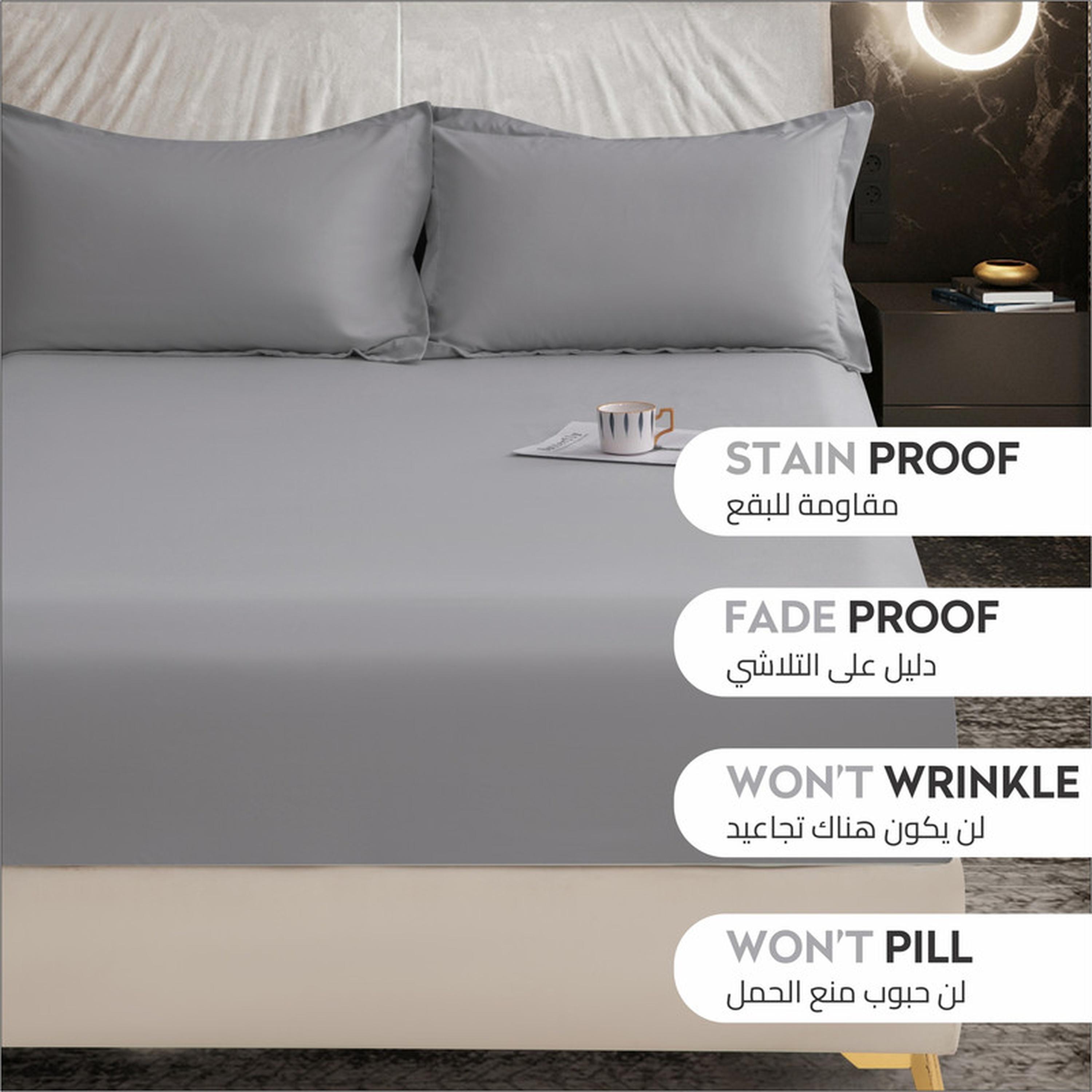 طقم شرشف مطاطي سوبر كينج بجيب عميق 3 قطع من دوناتيلا - 200×200 سم-household-bedding-sheetsandpillowcases-fittedsheets-image-4