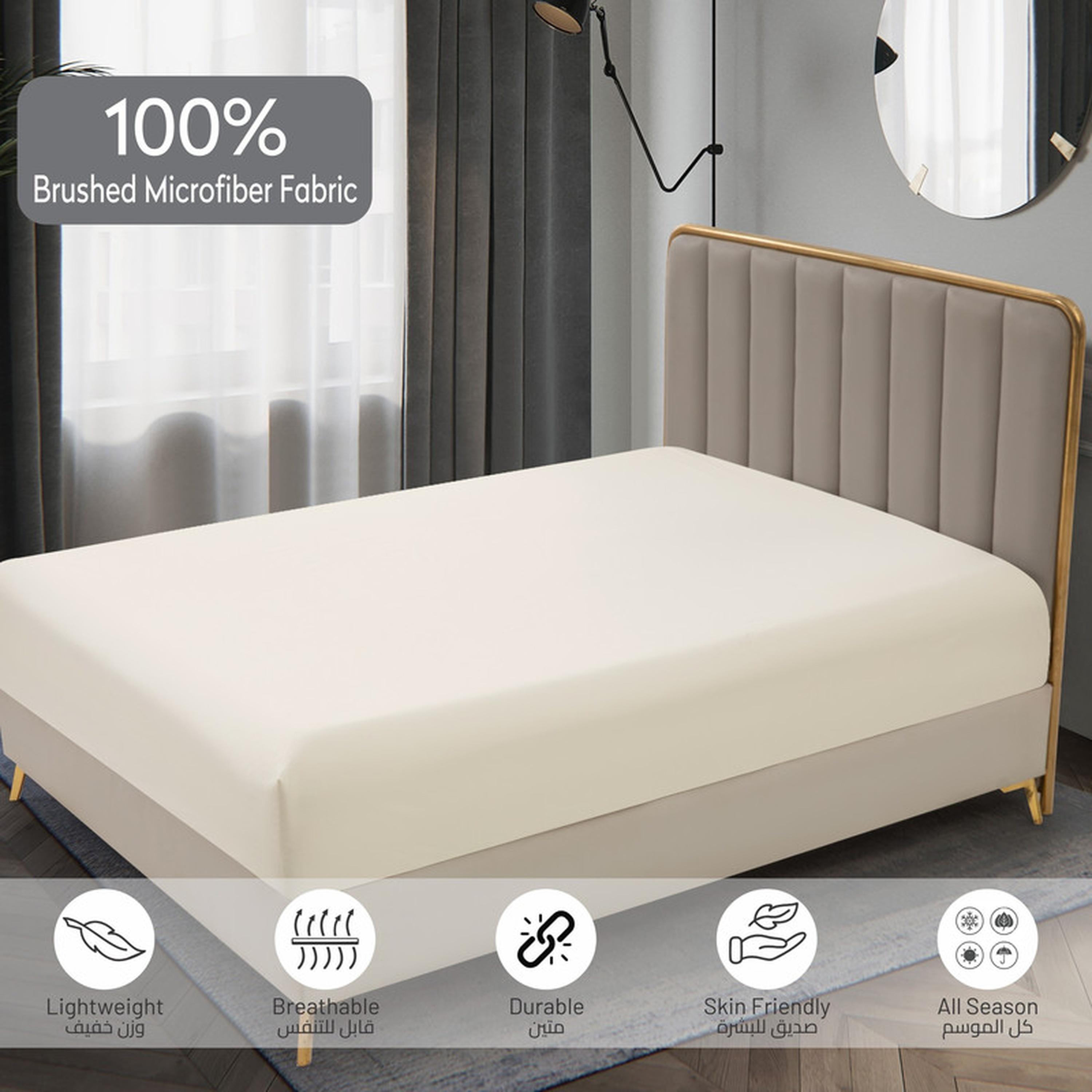 طقم شرشف مطاطي سوبر كينج بجيب عميق 3 قطع من دوناتيلا - 200×200 سم-household-bedding-sheetsandpillowcases-fittedsheets-image-3