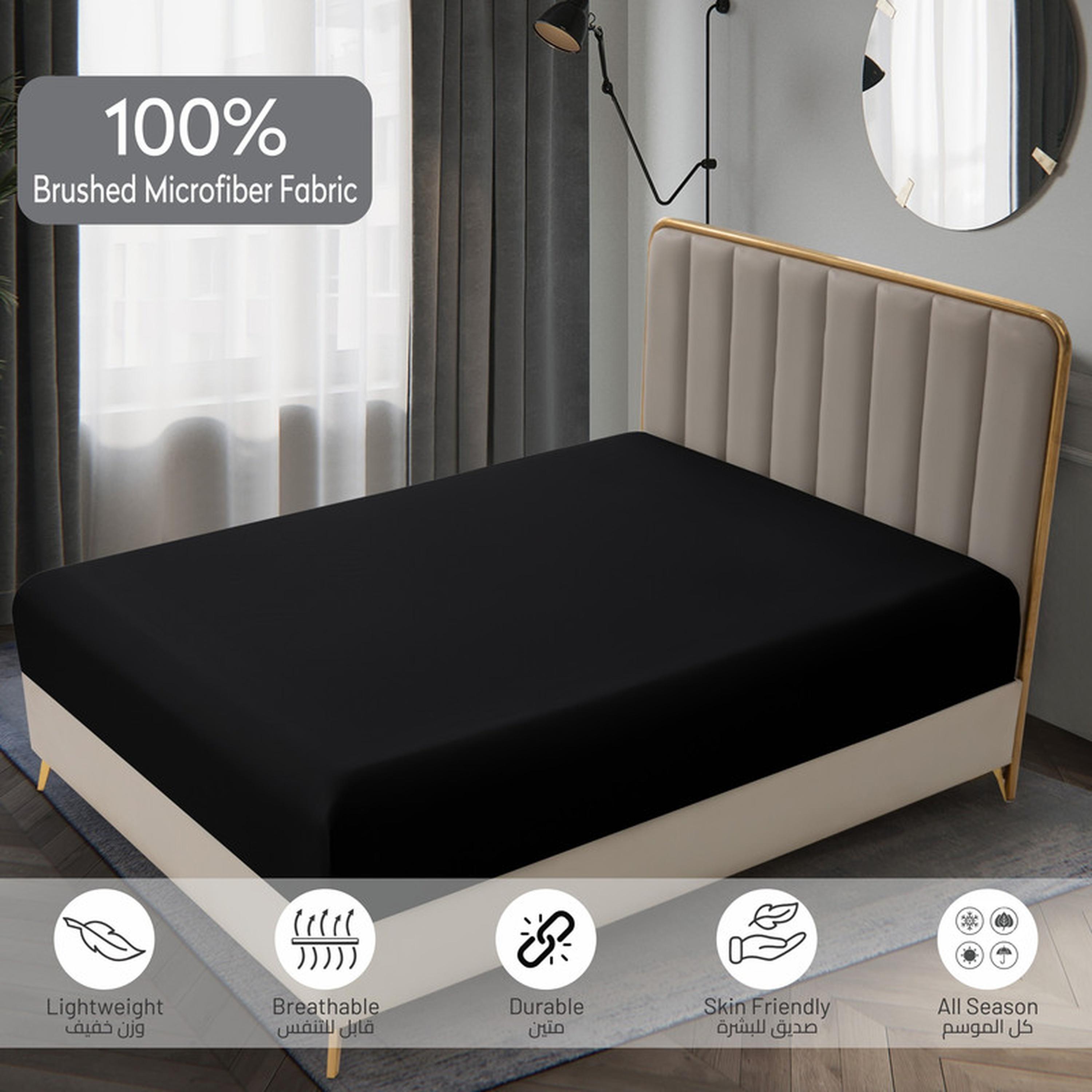 طقم شرشف مطاطي سوبر كينج بجيب عميق 3 قطع من دوناتيلا - 200×200 سم-household-bedding-sheetsandpillowcases-fittedsheets-image-5