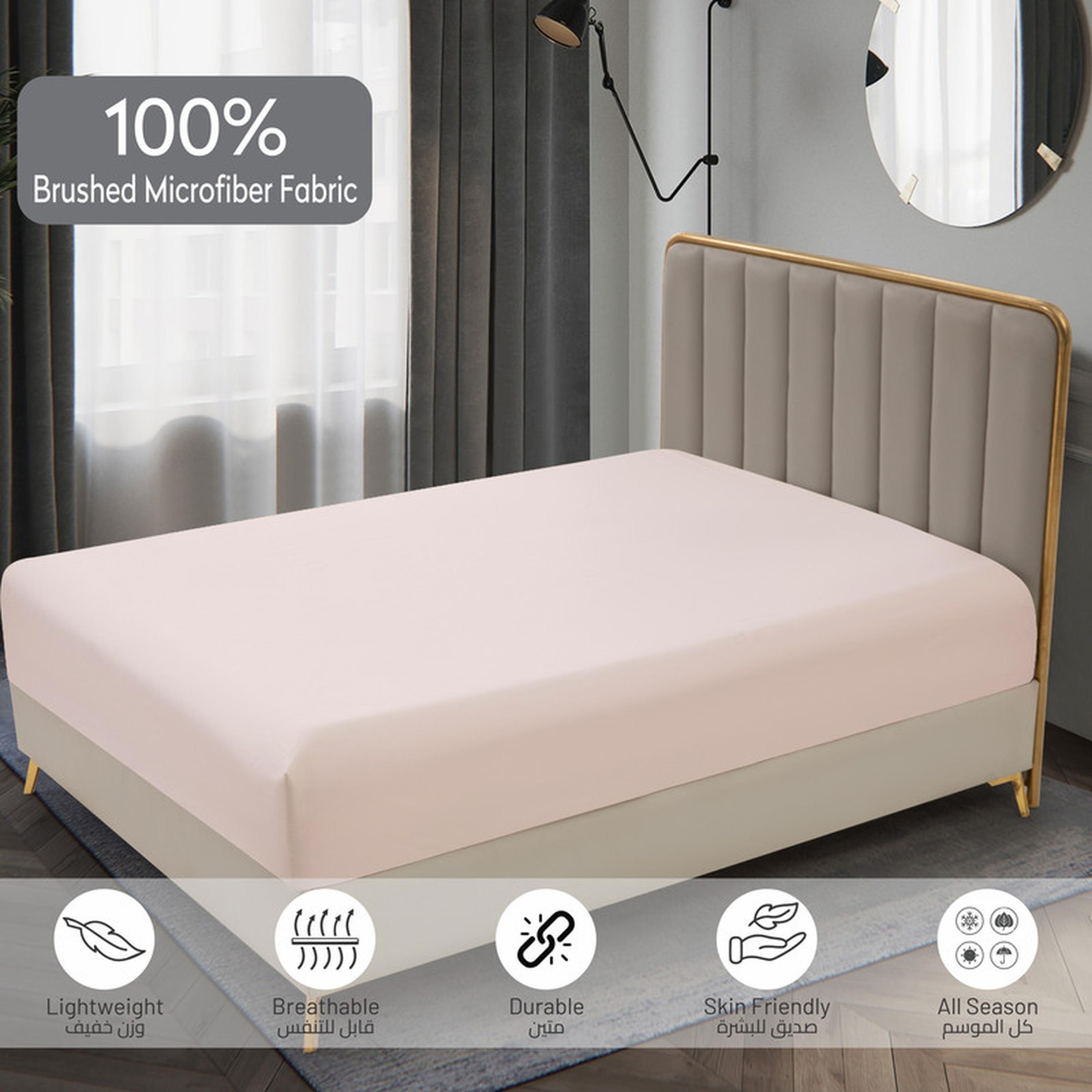 طقم شرشف مطاطي سوبر كينج بجيب عميق 3 قطع من دوناتيلا - 200×200 سم-household-bedding-sheetsandpillowcases-fittedsheets-image-3