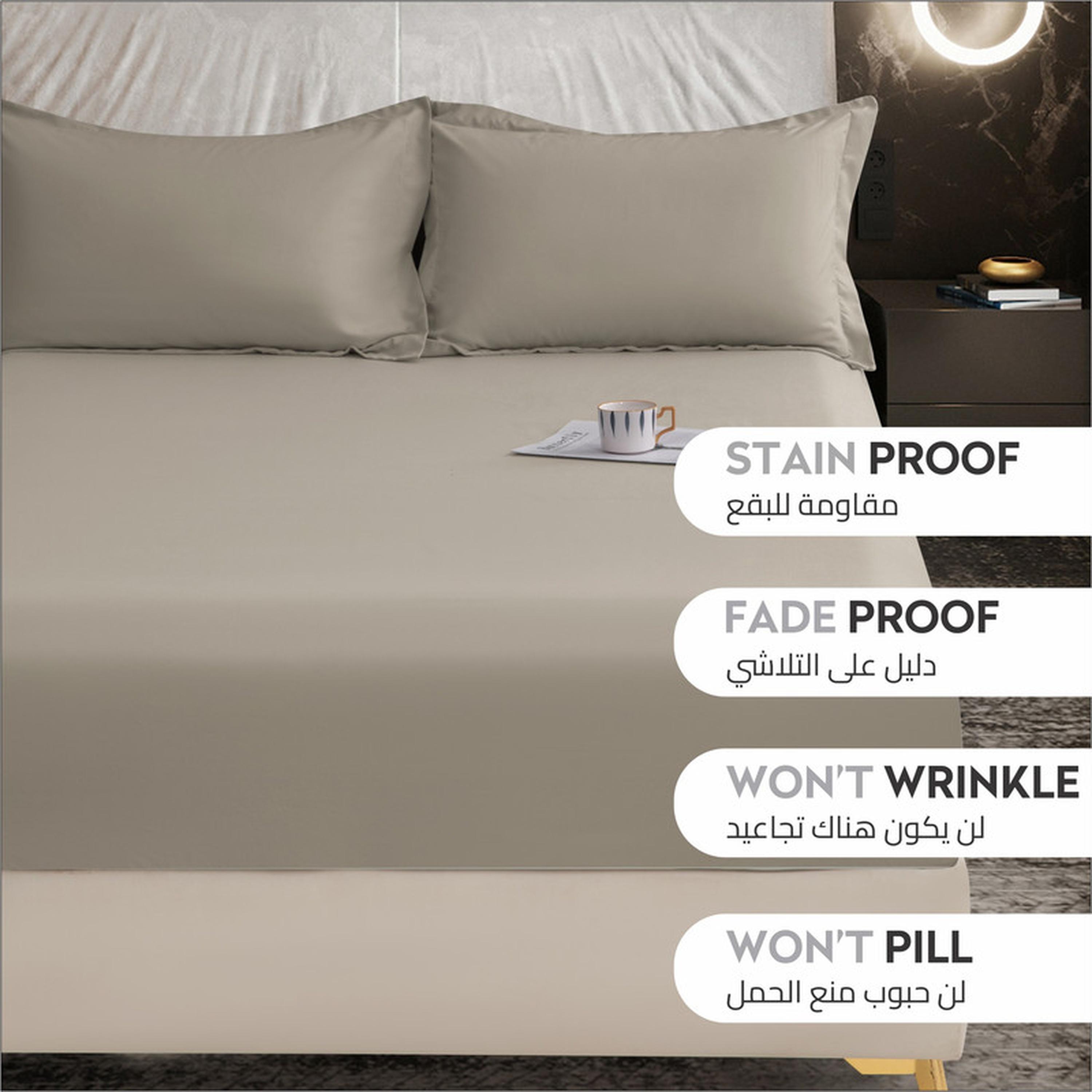 Deep Pocket 2-Piece Twin Fitted Sheet Set - 120x200 cms-household-bedding-sheetsandpillowcases-fittedsheets-image-4