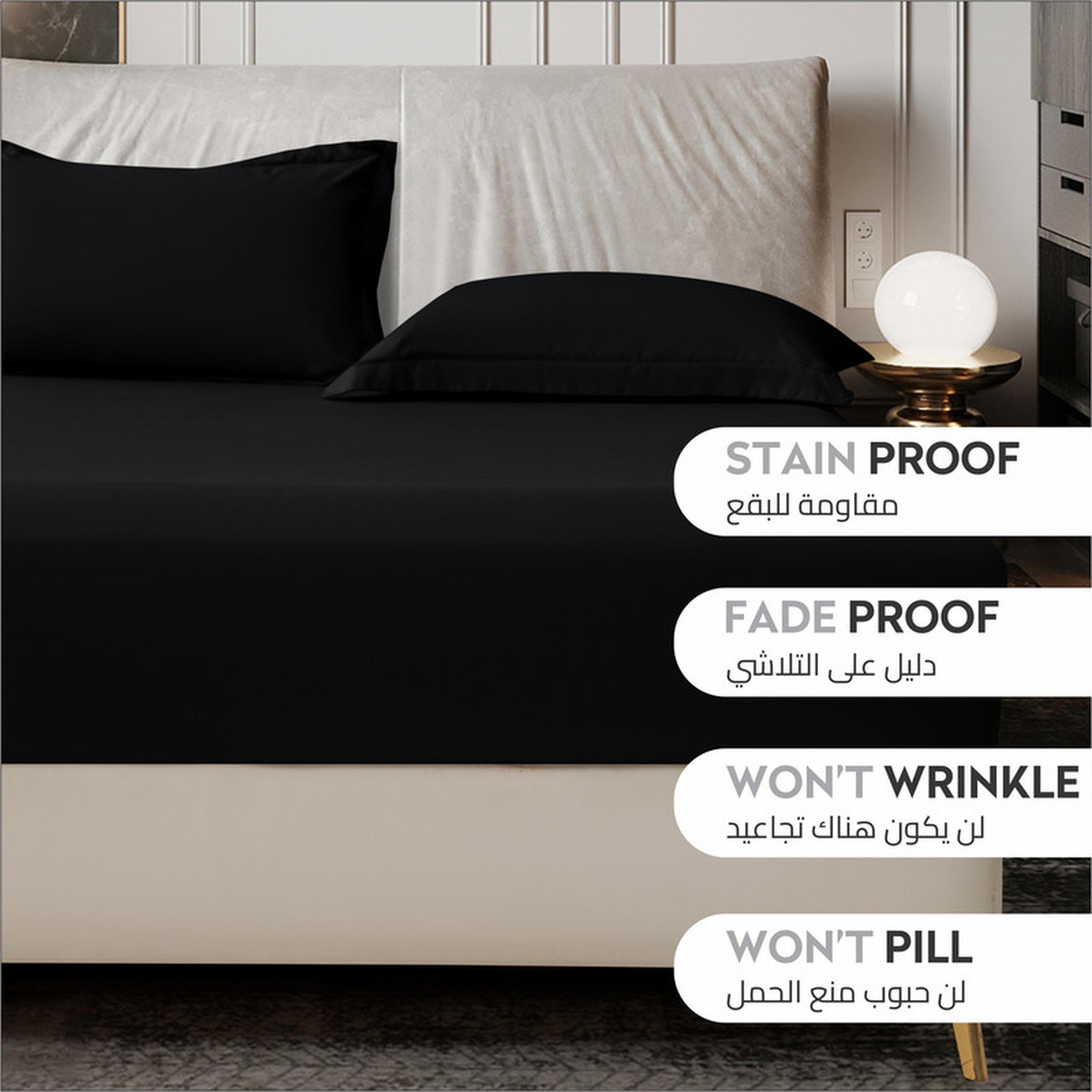 Deep Pocket 2-Piece Twin Fitted Sheet Set - 120x200 cms-household-bedding-sheetsandpillowcases-fittedsheets-image-4