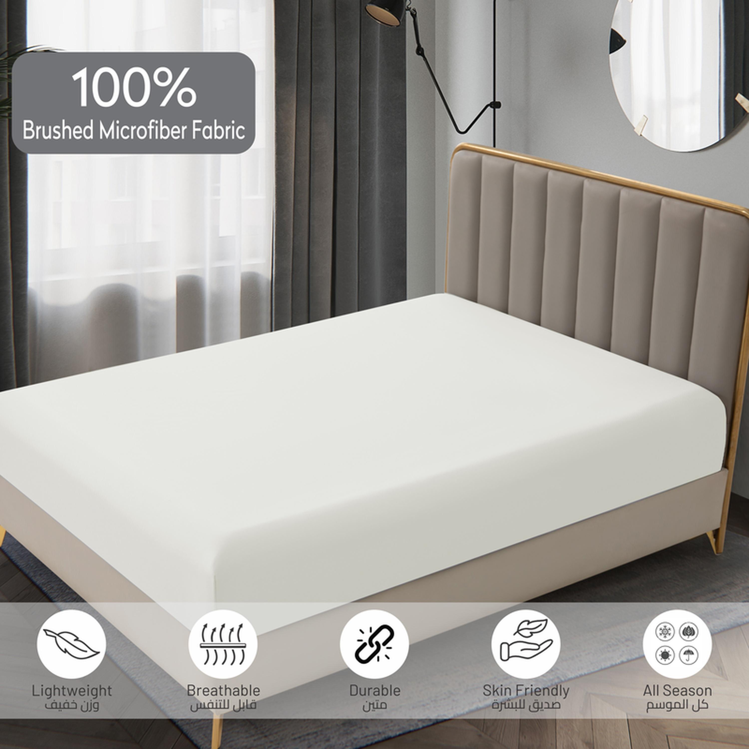 Deep Pocket 2-Piece Twin Fitted Sheet Set - 120x200 cms-household-bedding-sheetsandpillowcases-fittedsheets-image-5
