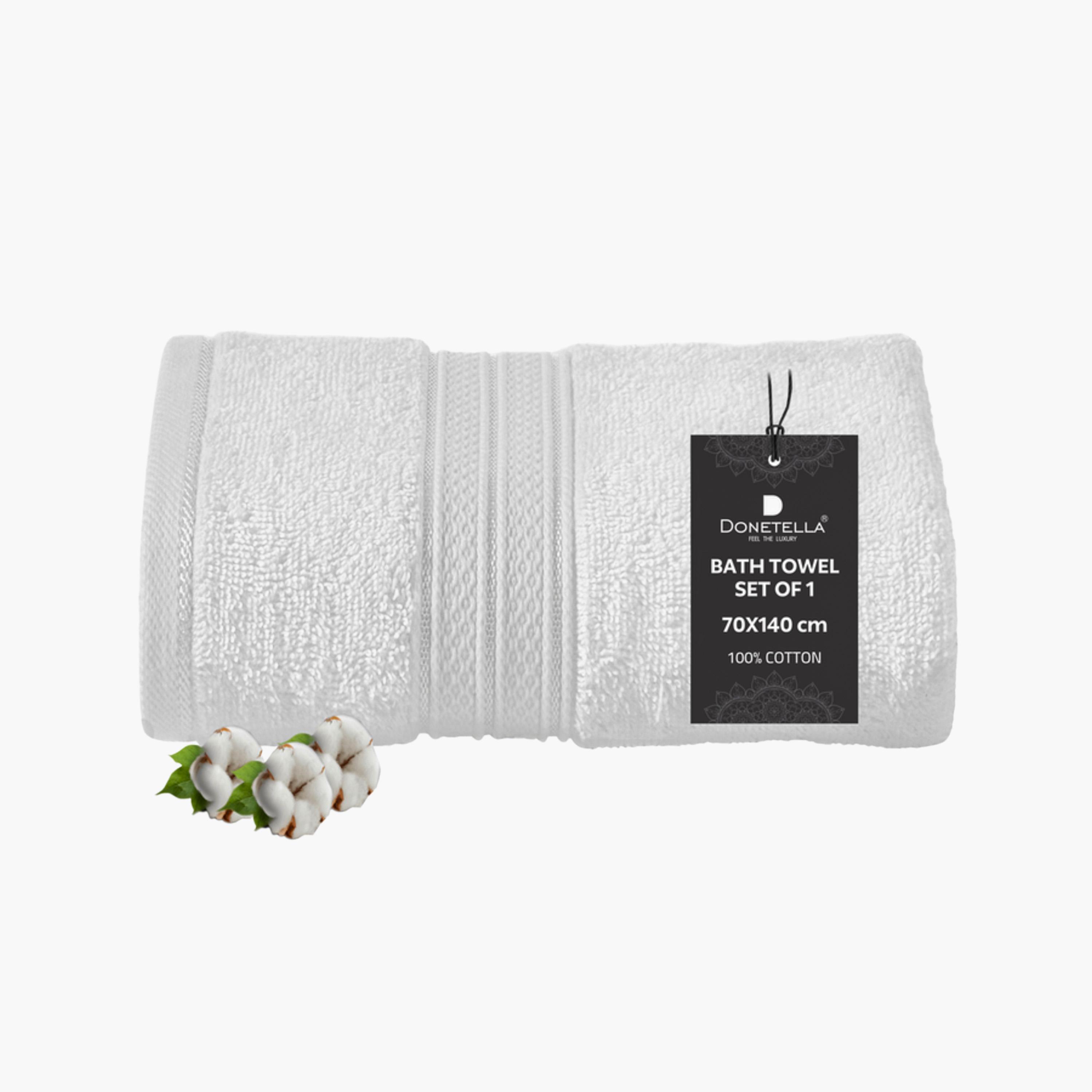 Combed Cotton Bath Towel - 70x140 cms-household-bathandlaundry-bathlinen-towels-image-1