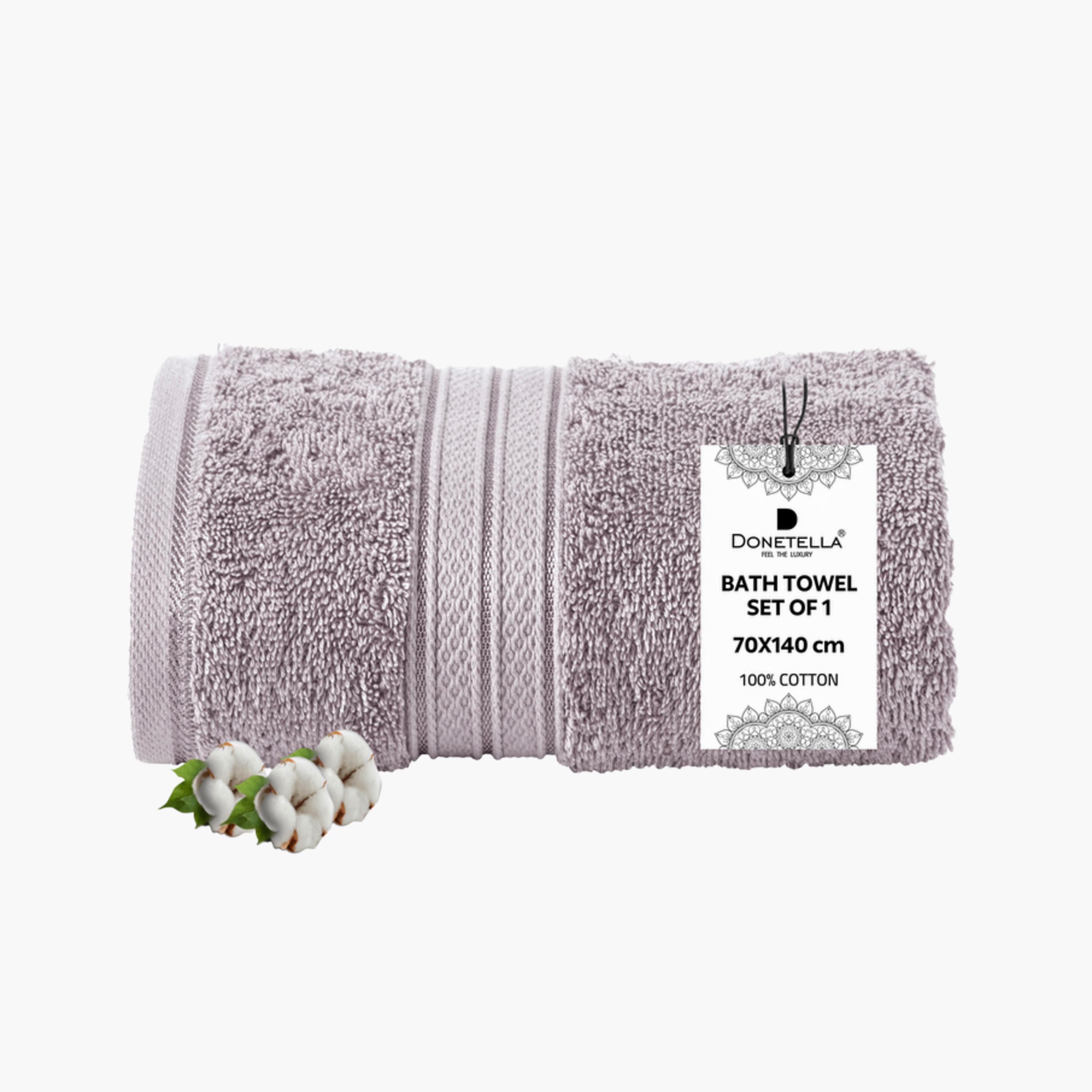 منشفة حمام قطن ممشط من دونتيلا - 70x140 سم-household-bathandlaundry-bathlinen-towels-image-1