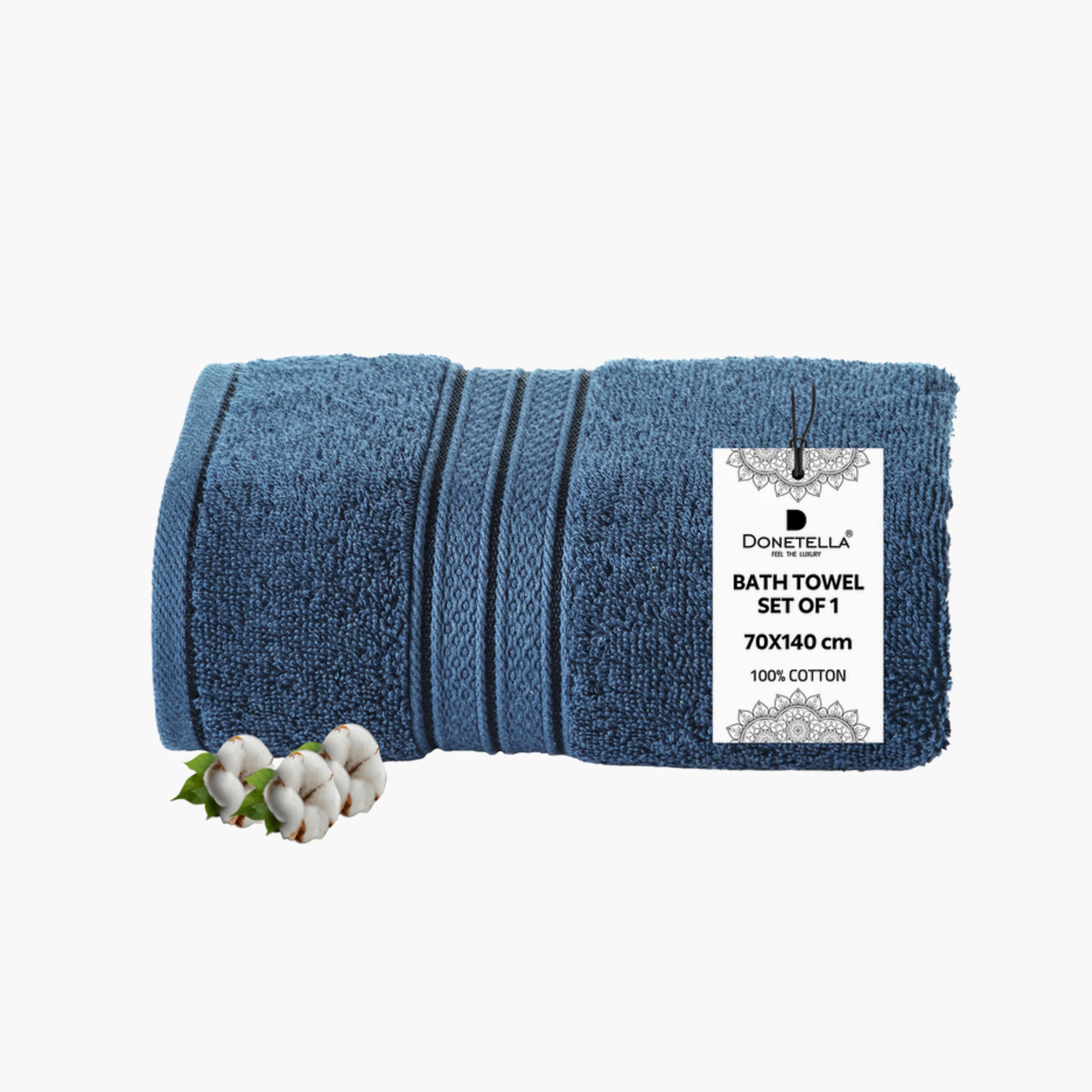 Combed Cotton Bath Towel - 70x140 cms-household-bathandlaundry-bathlinen-towels-image-1