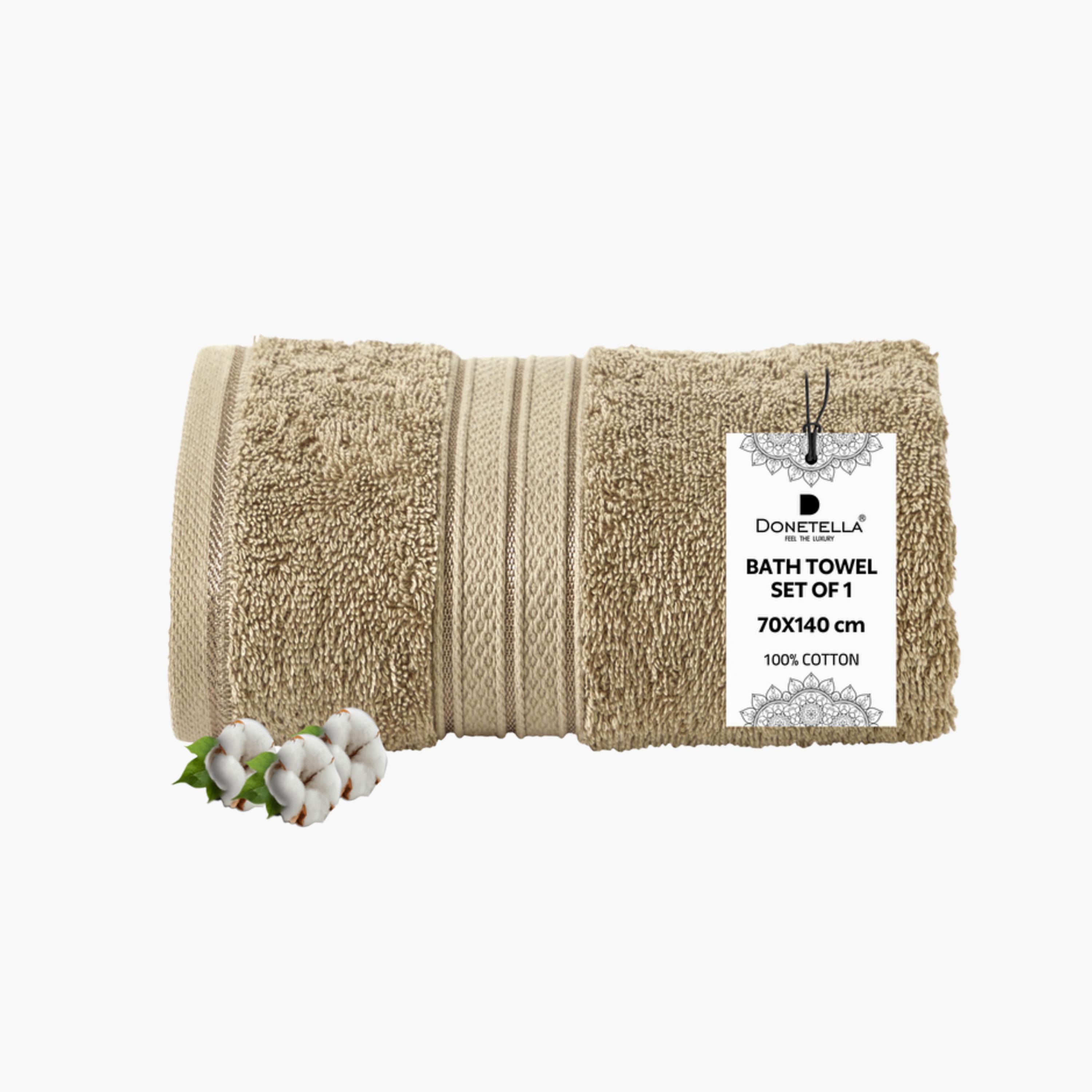 Combed Cotton Bath Towel - 70x140 cms-household-bathandlaundry-bathlinen-towels-image-1