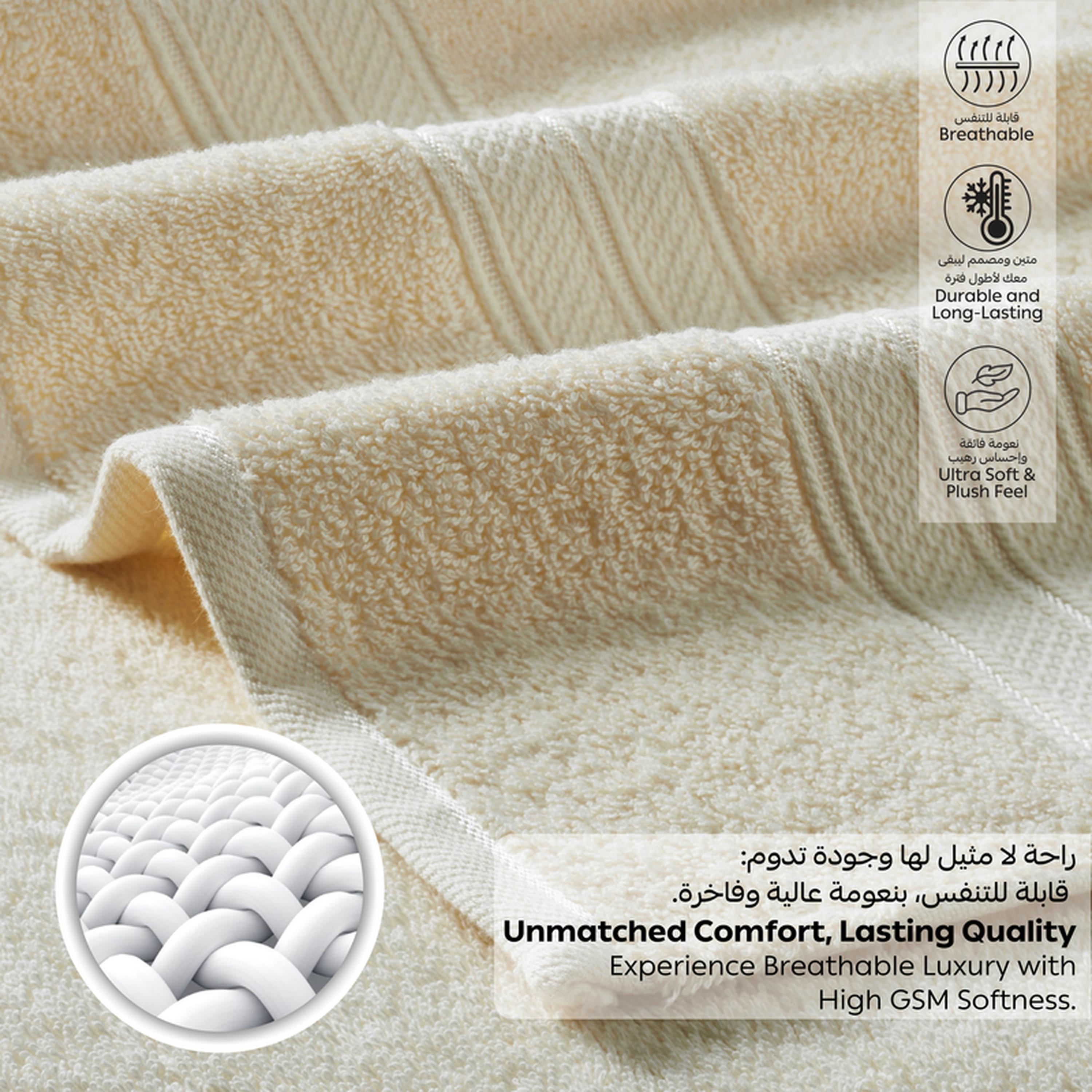 Solid 2-Piece 600 GSM Combed Cotton Bath Towel Set - 70x140 cms-household-bathandlaundry-bathlinen-towels-image-4