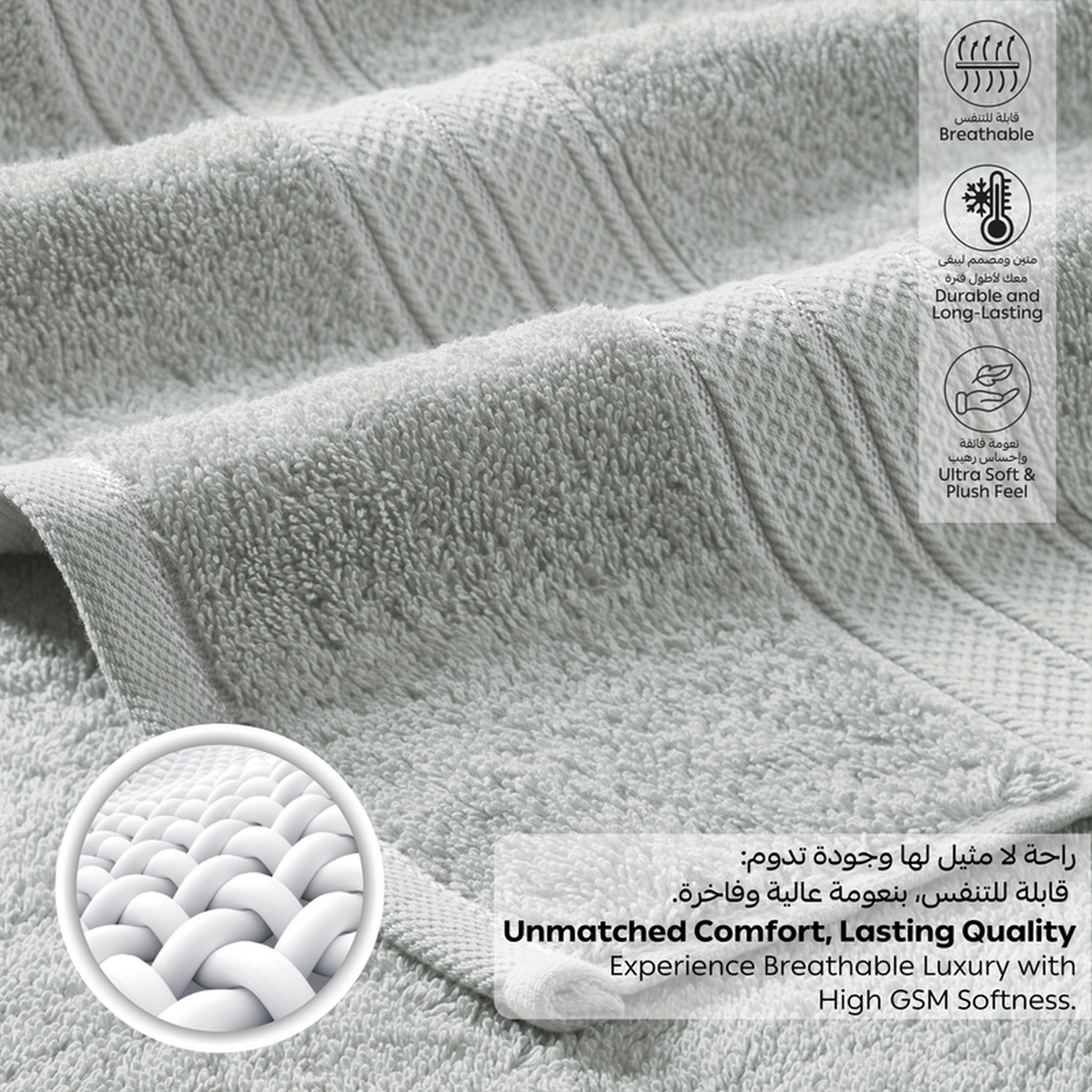 Solid 2-Piece 600 GSM Combed Cotton Bath Towel Set - 70x140 cms-household-bathandlaundry-bathlinen-towels-image-4
