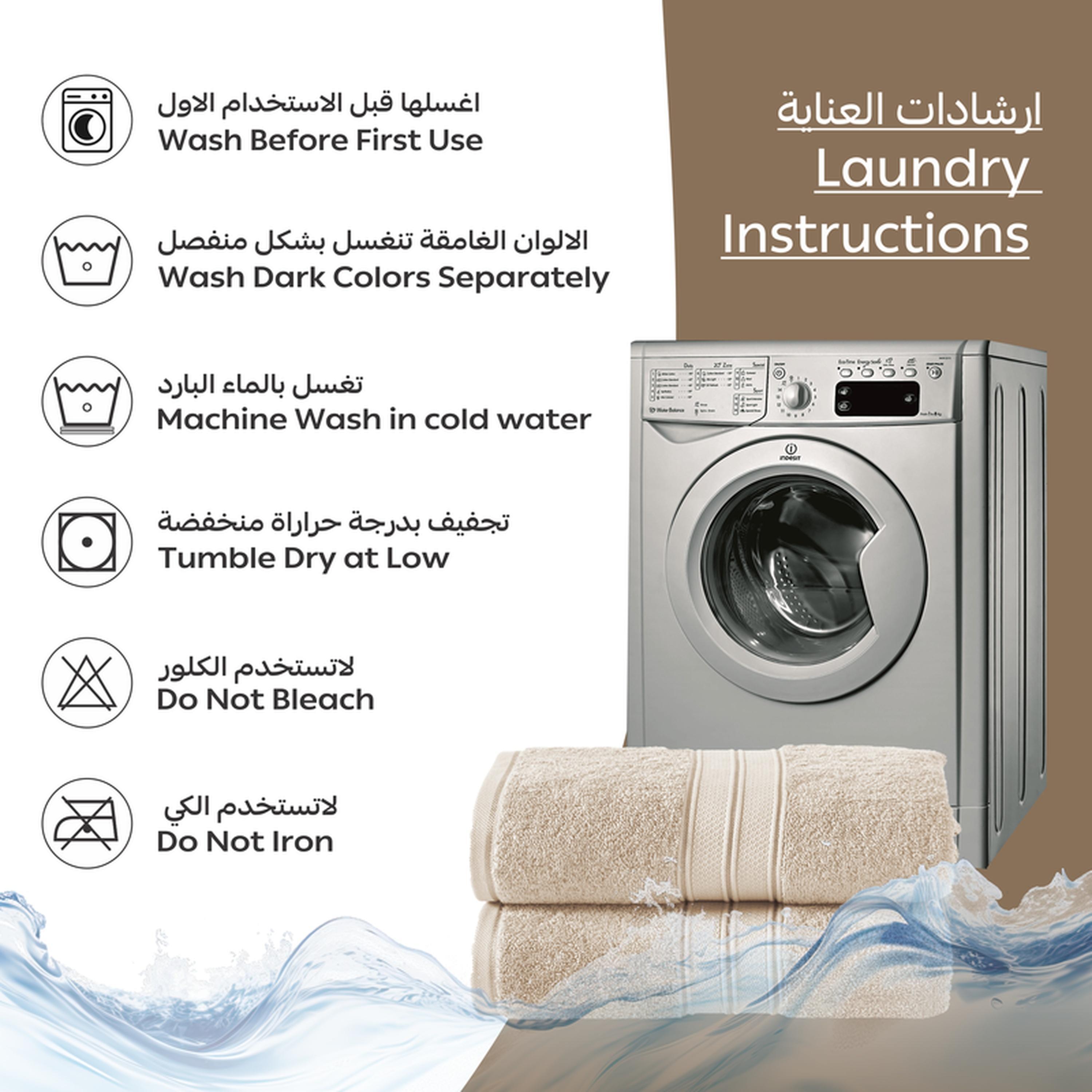Solid 2-Piece 600 GSM Combed Cotton Hand Towel Set - 50x90 cms-household-bathandlaundry-bathlinen-towels-image-2