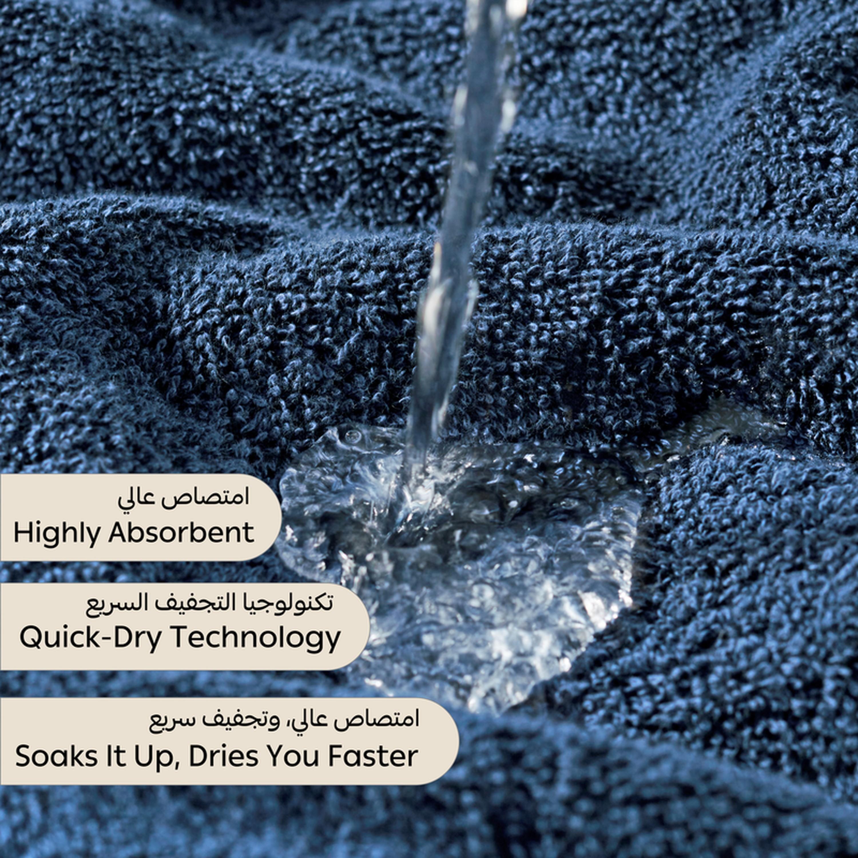 طقم مناشف يد قطن ممشط فاخر 600 جرام لكل متر مربع قطعتين من دونتيلا - 50×90 سم-household-bathandlaundry-bathlinen-towels-image-5