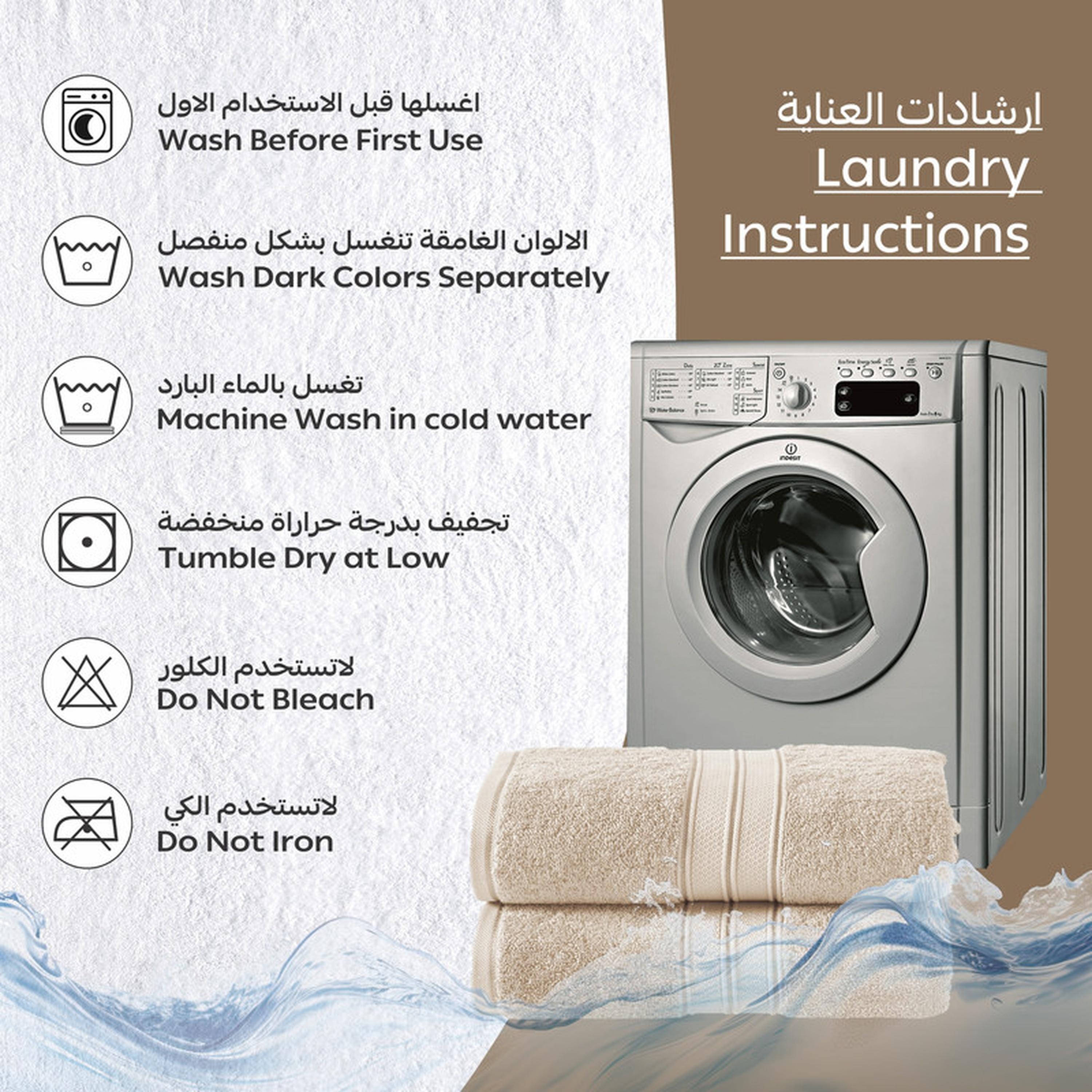 Solid 2-Piece Combed Cotton Bath Sheet Set - 85x172 cms-household-bathandlaundry-bathlinen-towels-image-2