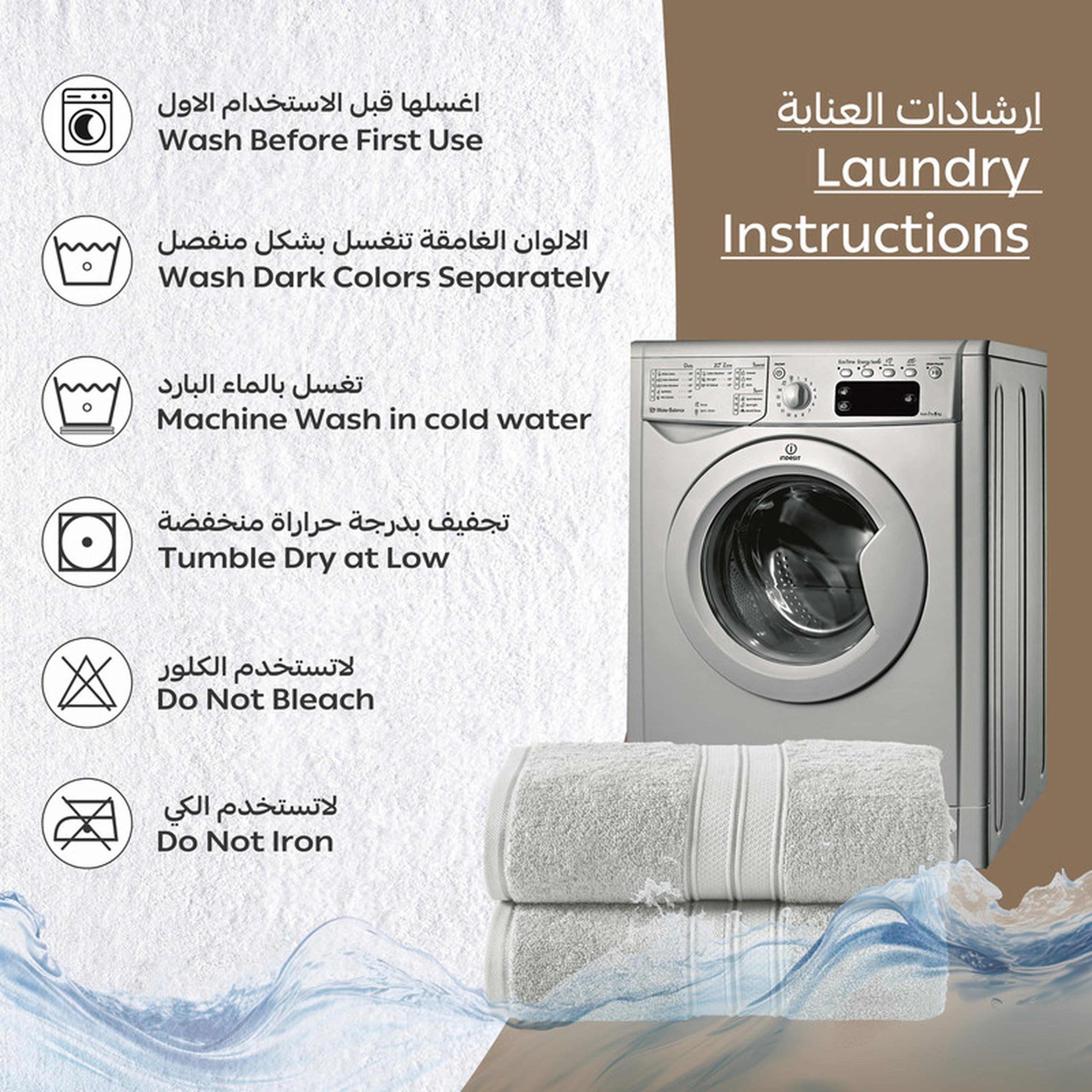 Solid 2-Piece Combed Cotton Bath Sheet Set - 85x172 cms-household-bathandlaundry-bathlinen-towels-image-2