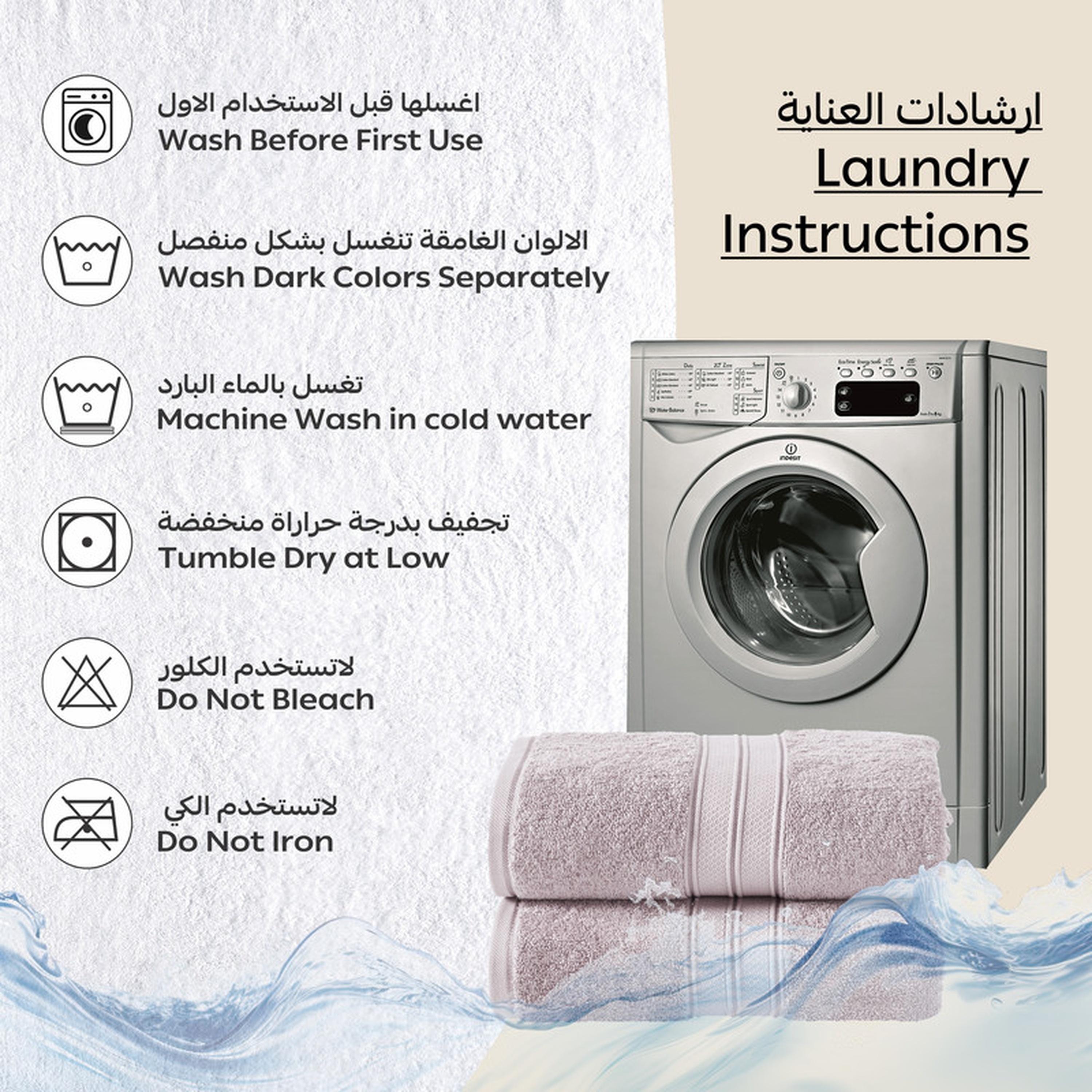 Solid 2-Piece Combed Cotton Bath Sheet Set - 85x172 cms-household-bathandlaundry-bathlinen-towels-image-2