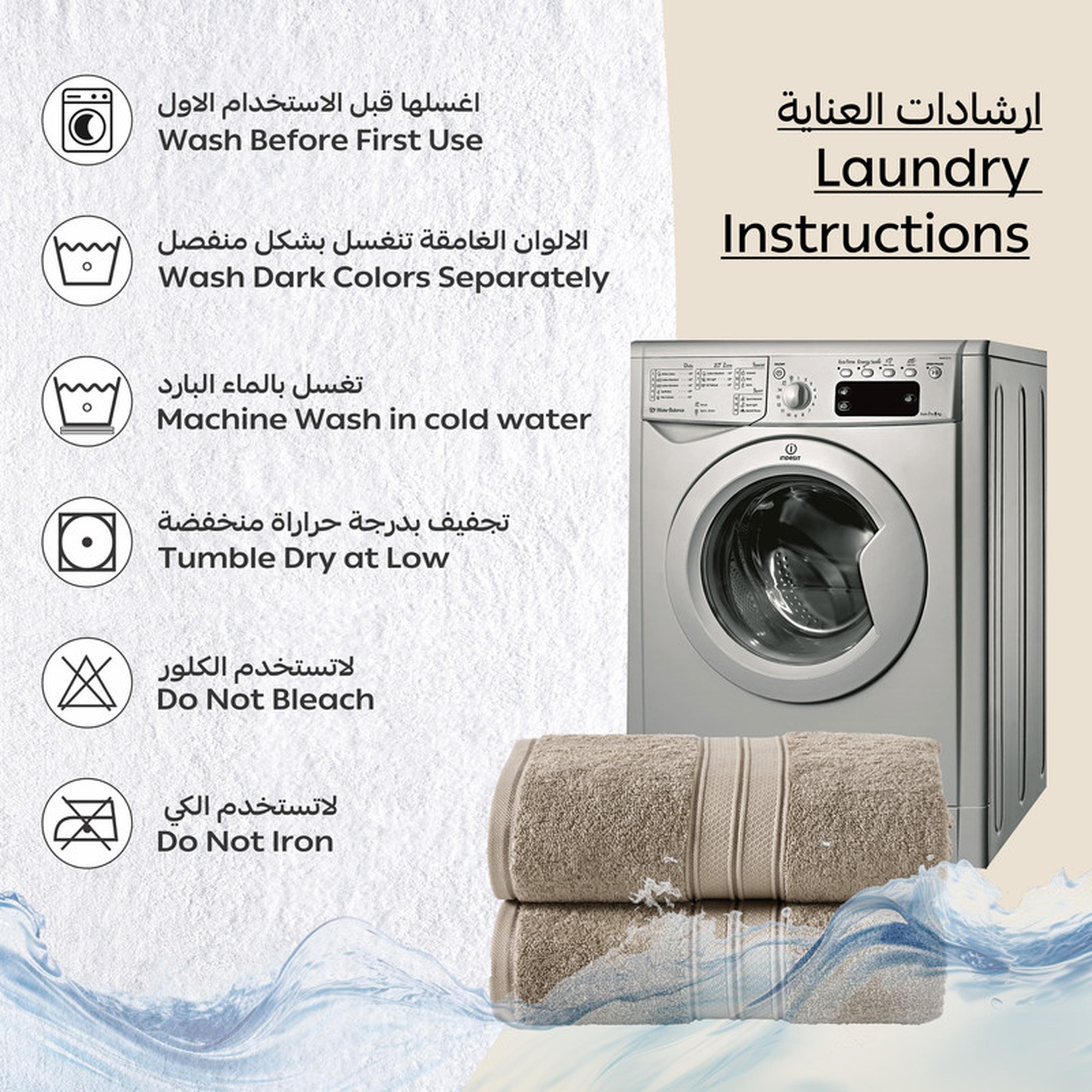 Solid 2-Piece Combed Cotton Bath Sheet Set - 85x172 cms-household-bathandlaundry-bathlinen-towels-image-2
