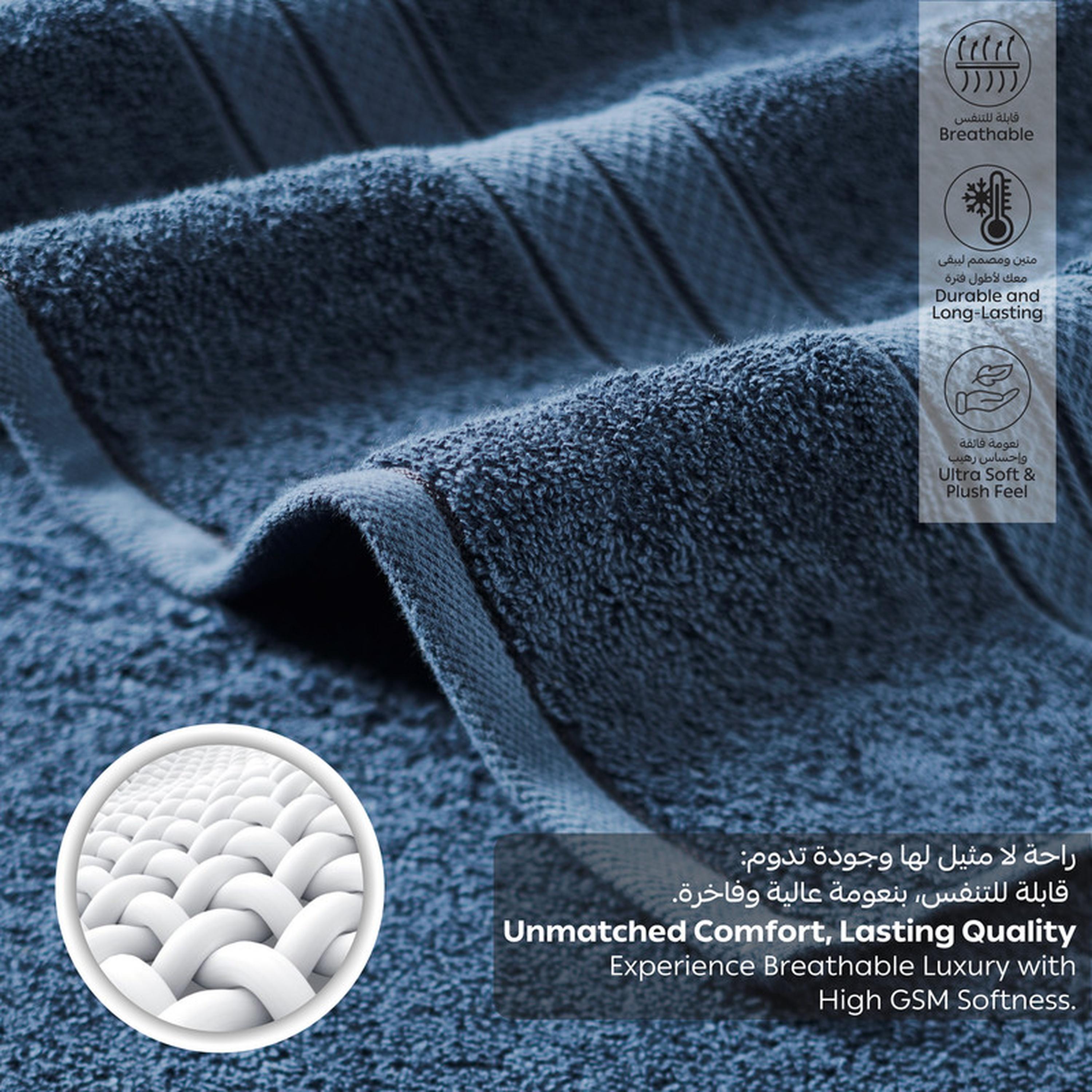 Solid 2-Piece Combed Cotton Bath Sheet Set - 85x172 cms-household-bathandlaundry-bathlinen-towels-image-4