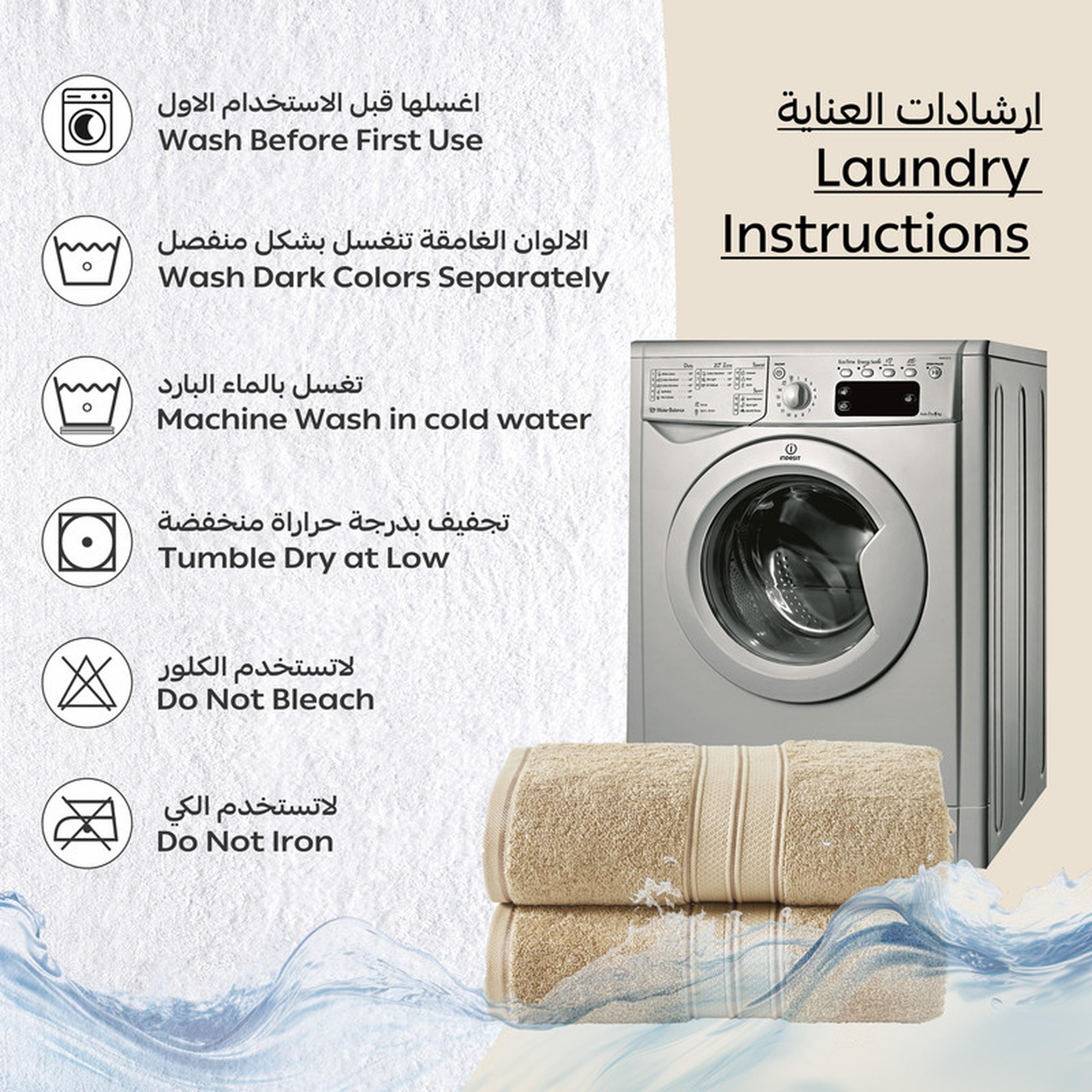 Solid 2-Piece Combed Cotton Bath Sheet Set - 85x172 cms-household-bathandlaundry-bathlinen-towels-image-2