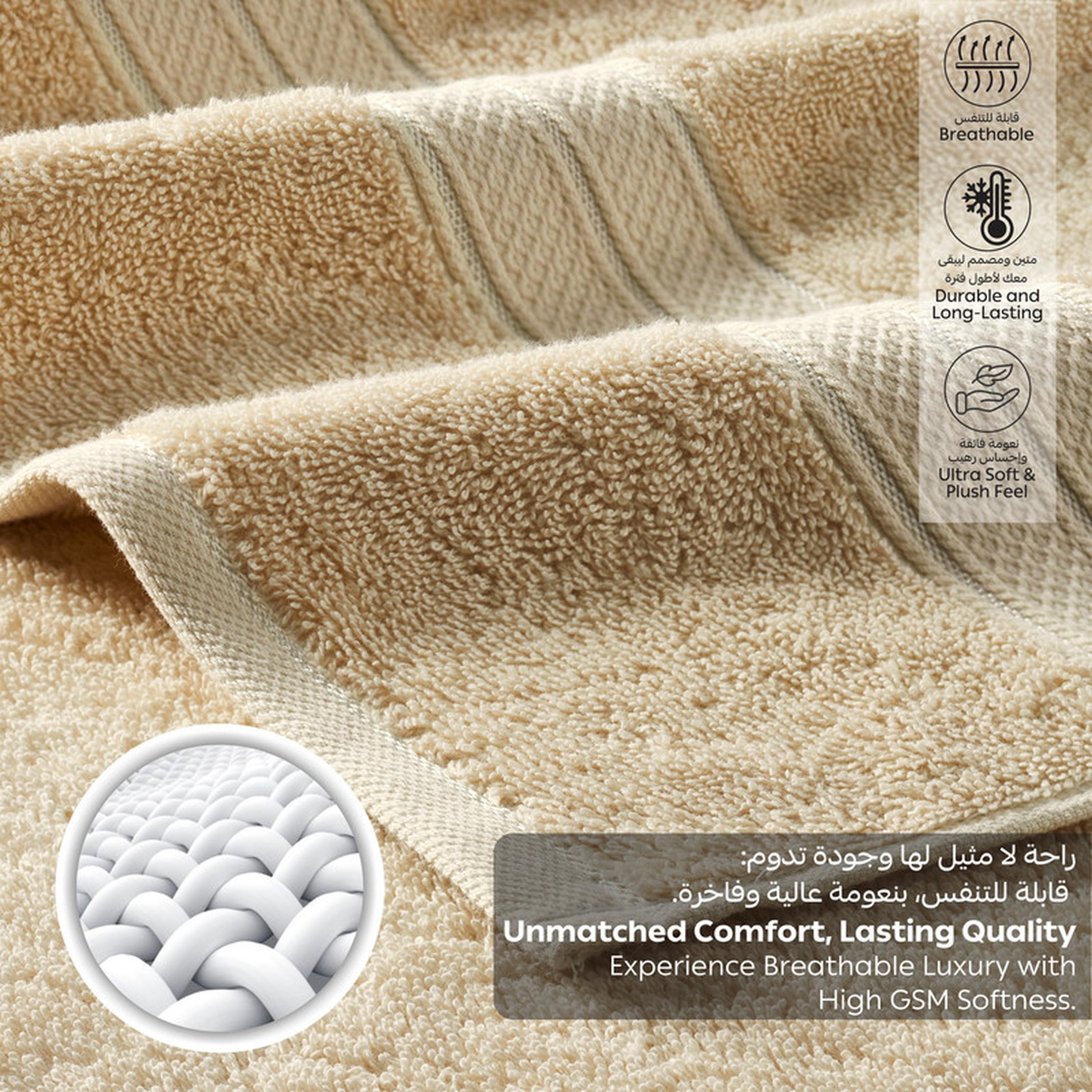 Solid 2-Piece Combed Cotton Bath Sheet Set - 85x172 cms-household-bathandlaundry-bathlinen-towels-image-4