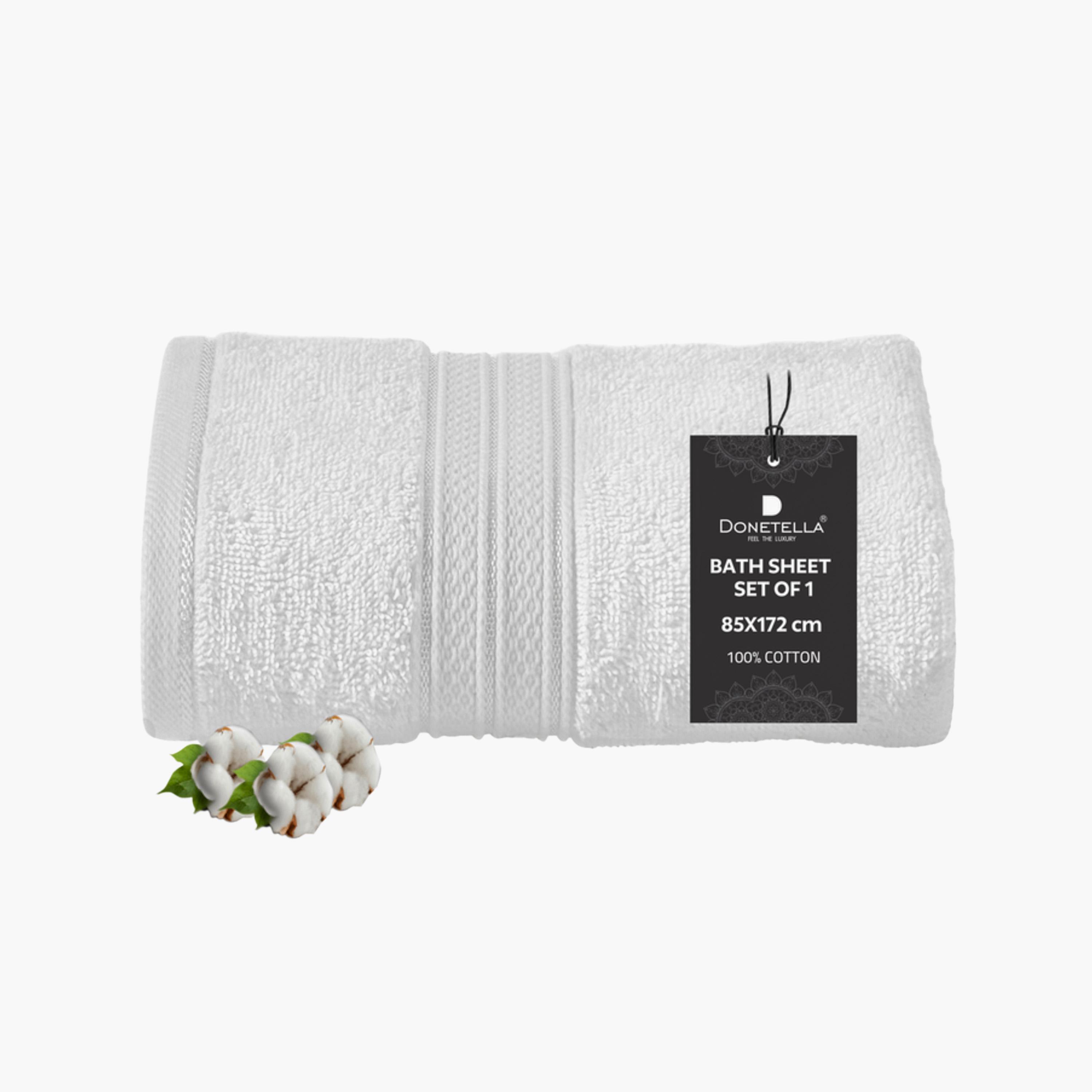 Combed Cotton Bath Sheet - 85x172 cms-household-bathandlaundry-bathlinen-towels-image-1