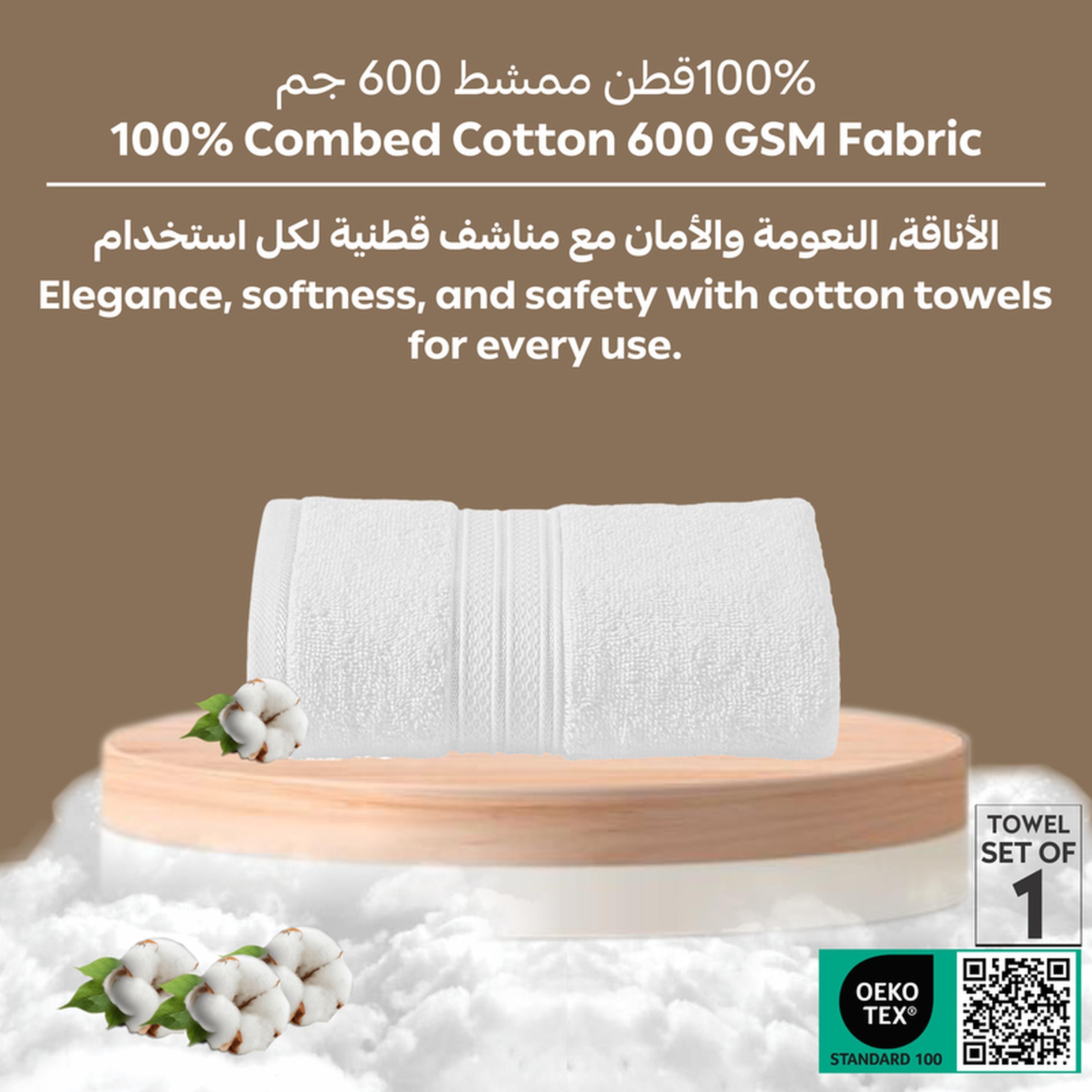 Combed Cotton Bath Sheet - 85x172 cms-household-bathandlaundry-bathlinen-towels-image-6